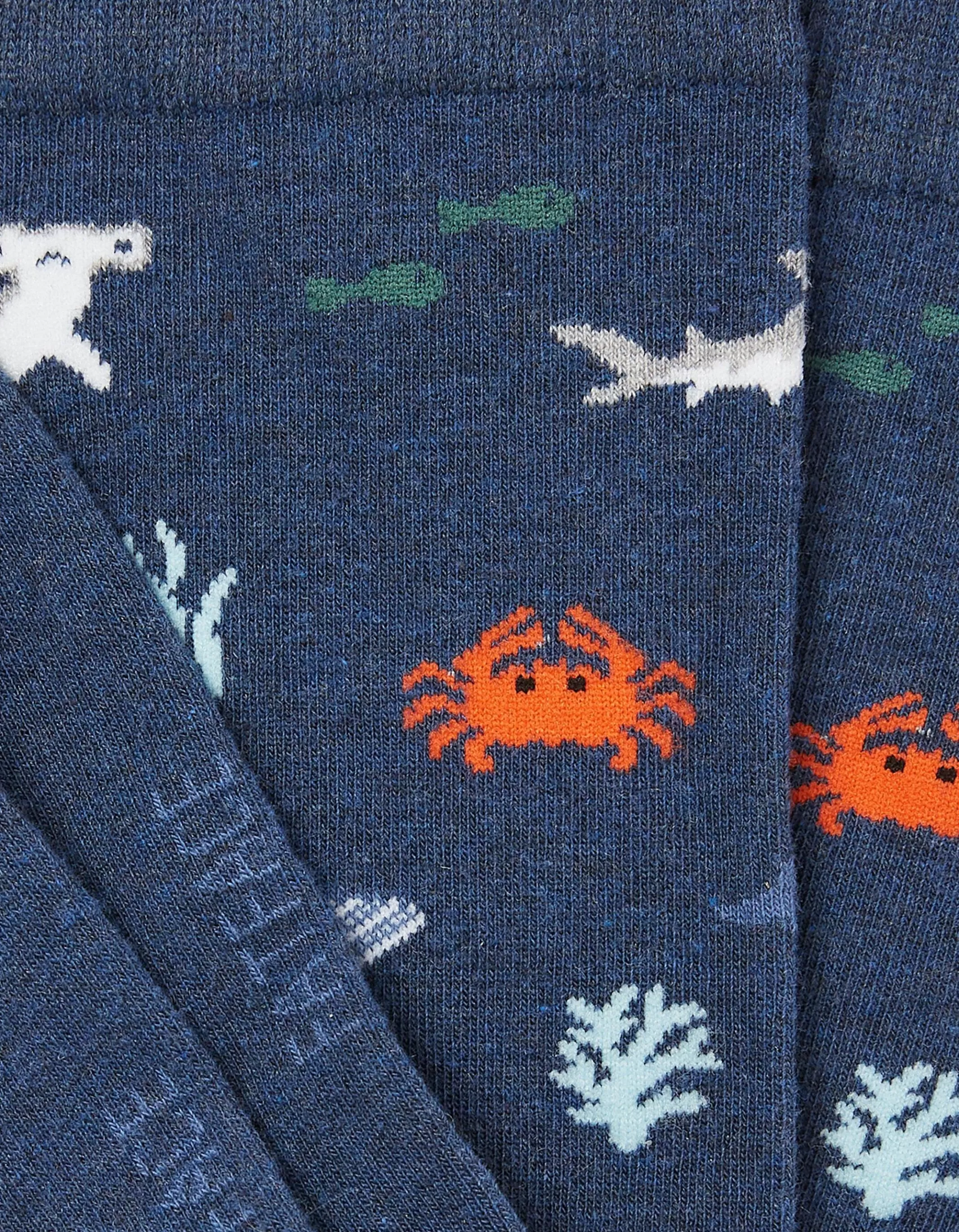 Outlet FatFace 1 Pack Under The Sea Socks Navy Marl