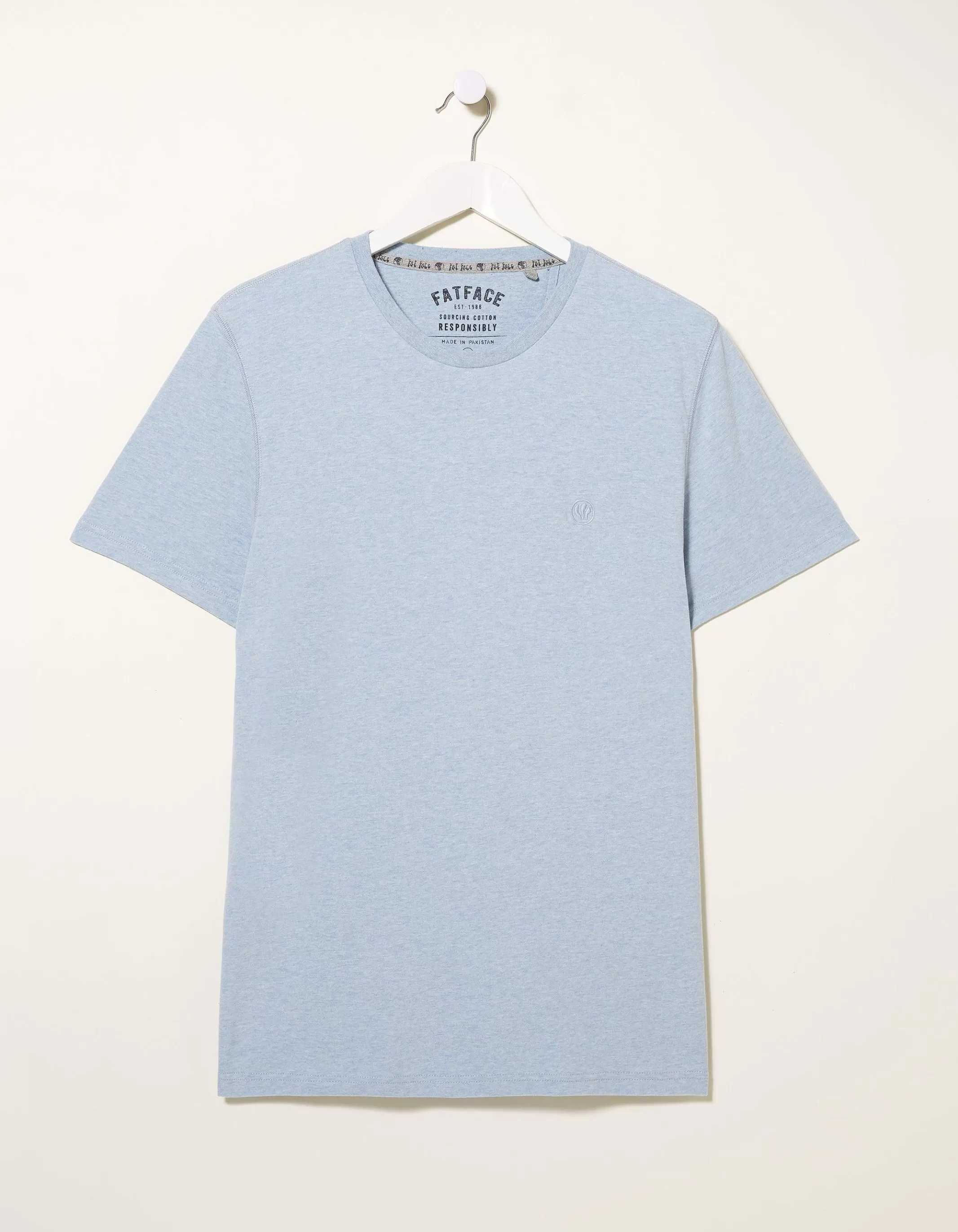 New FatFace 3 Pack Cotton T-Shirts Blue