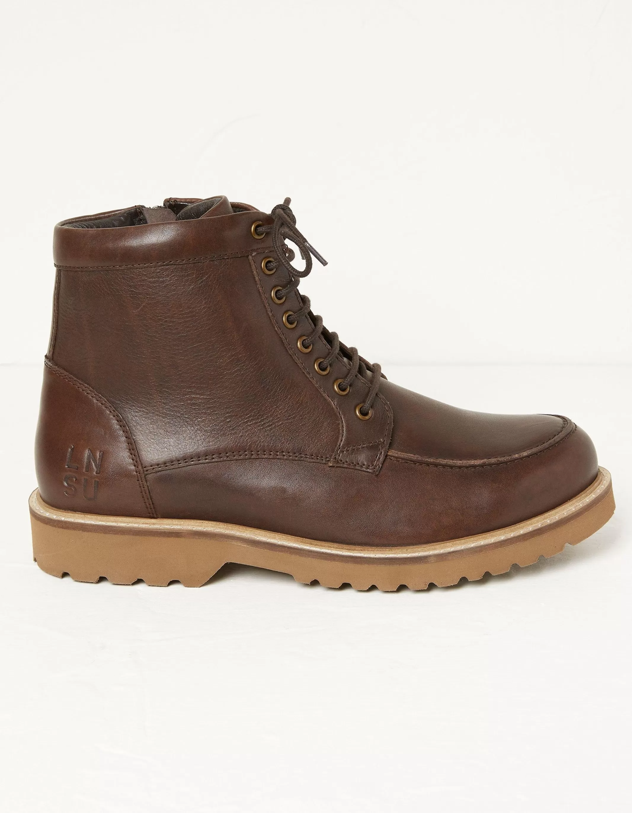Sale FatFace Aiden Lace Up Ankle Boot Brown