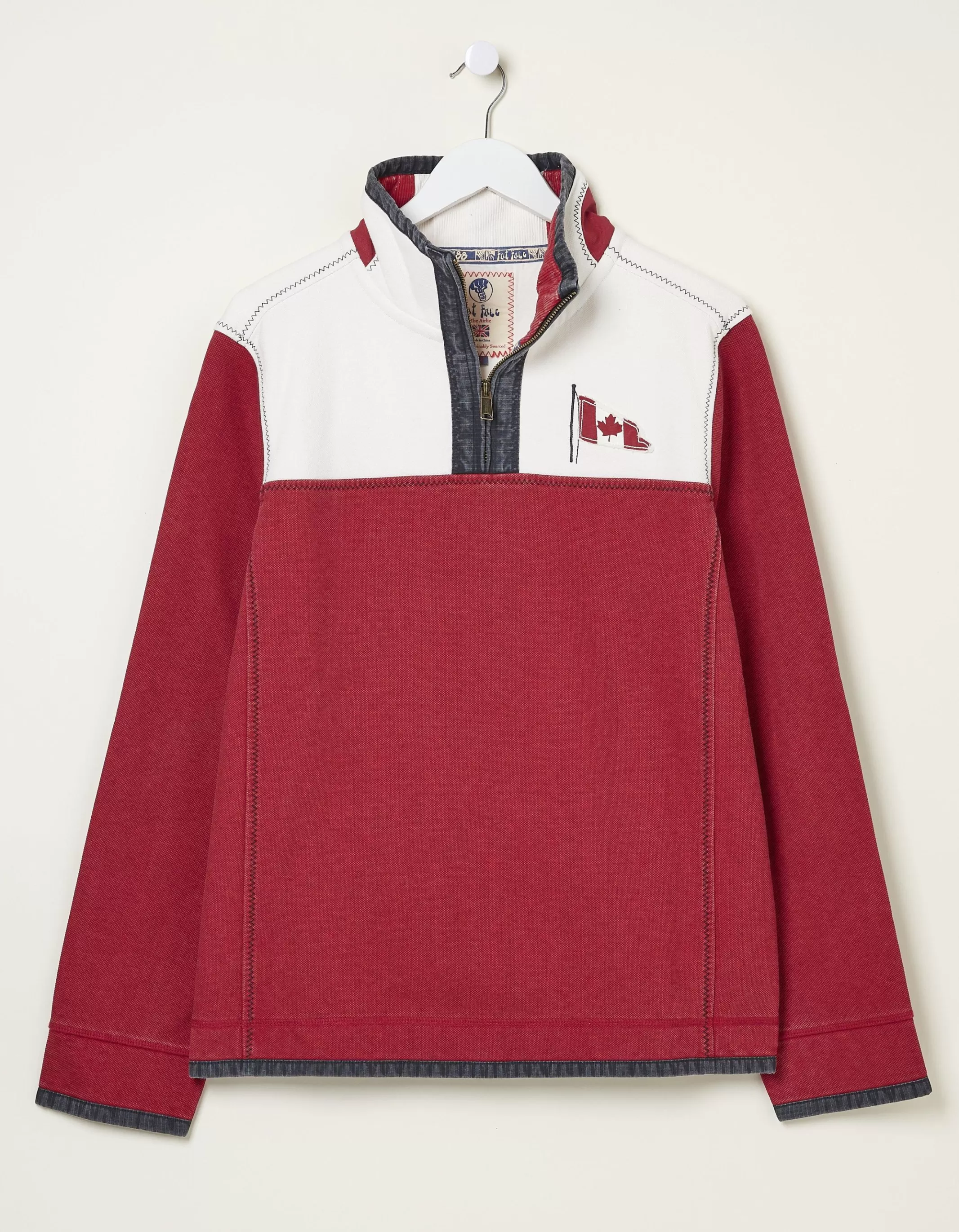 Outlet FatFace Airlie Canada Sweatshirt Red