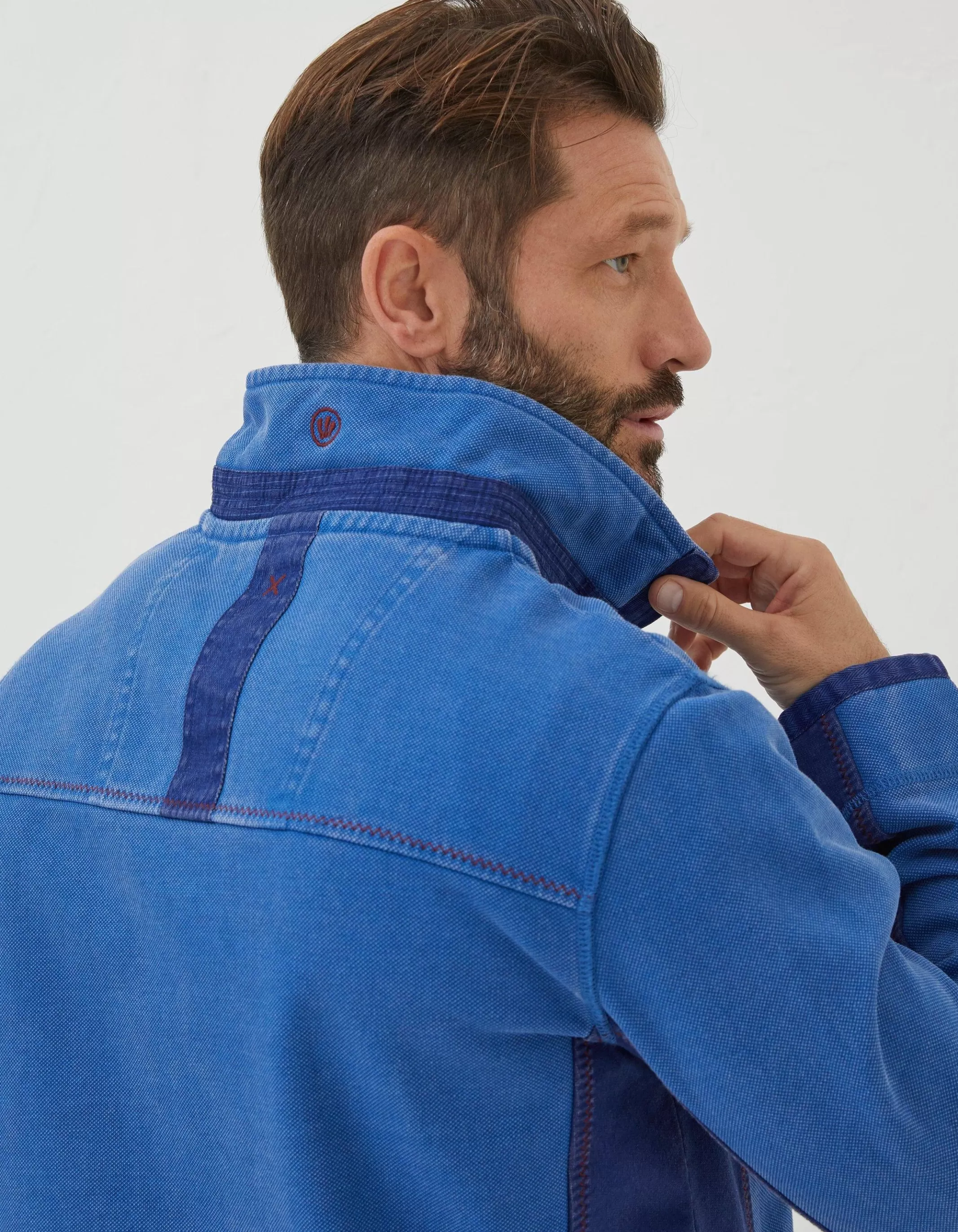 Hot FatFace Airlie Pocket Panel Sweatshirt Cobalt Blue