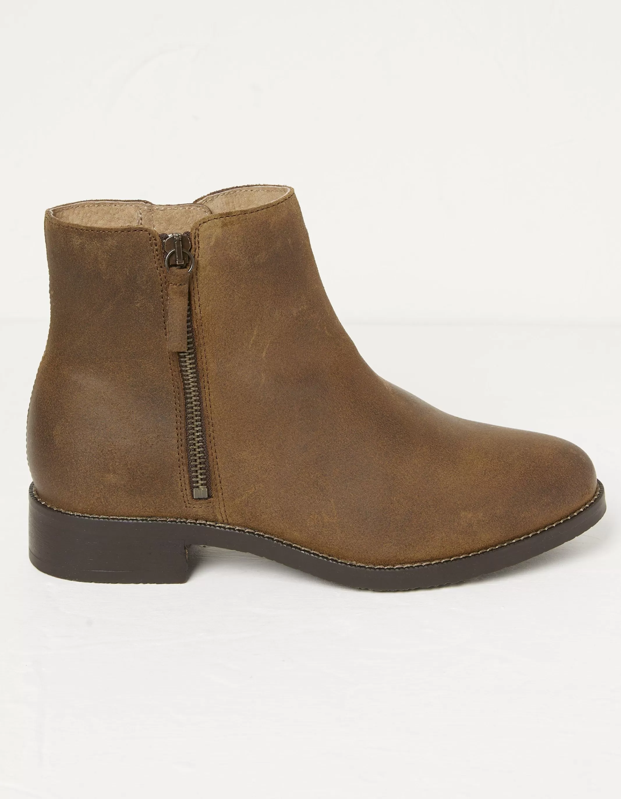 Flash Sale FatFace Aria Zip Ankle Boot Tan