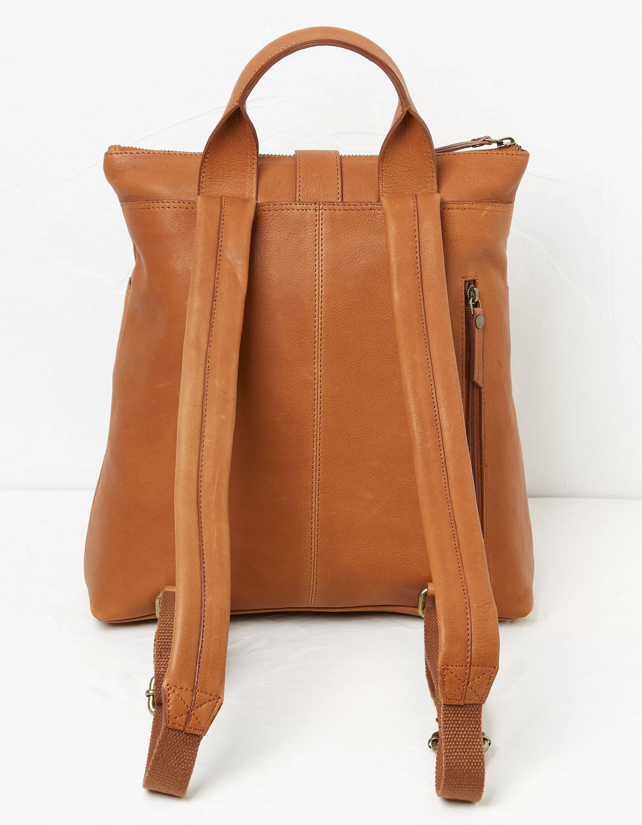 Discount FatFace Ava Leather Backpack Tan
