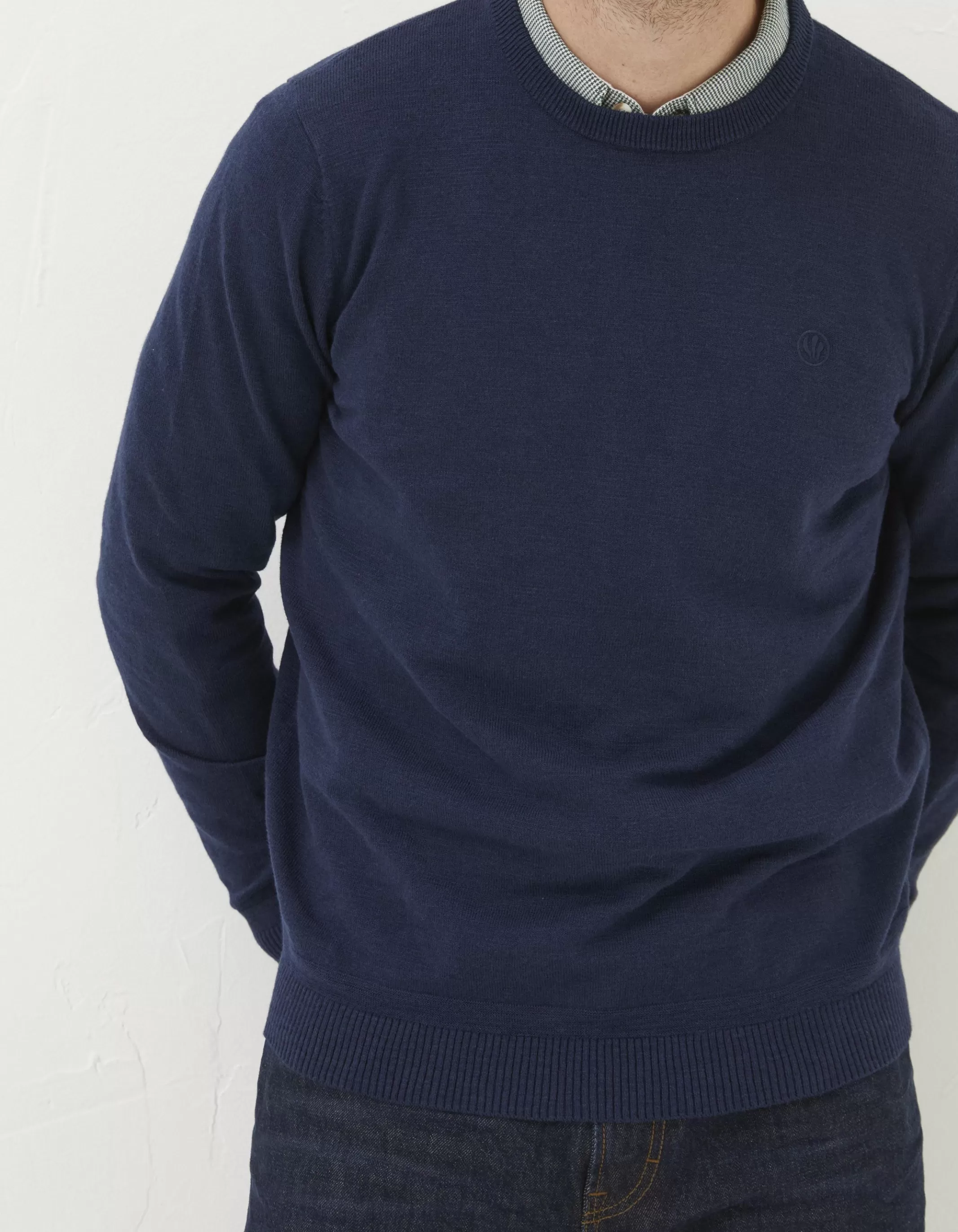 Store FatFace Braunton Crew Jumper Navy