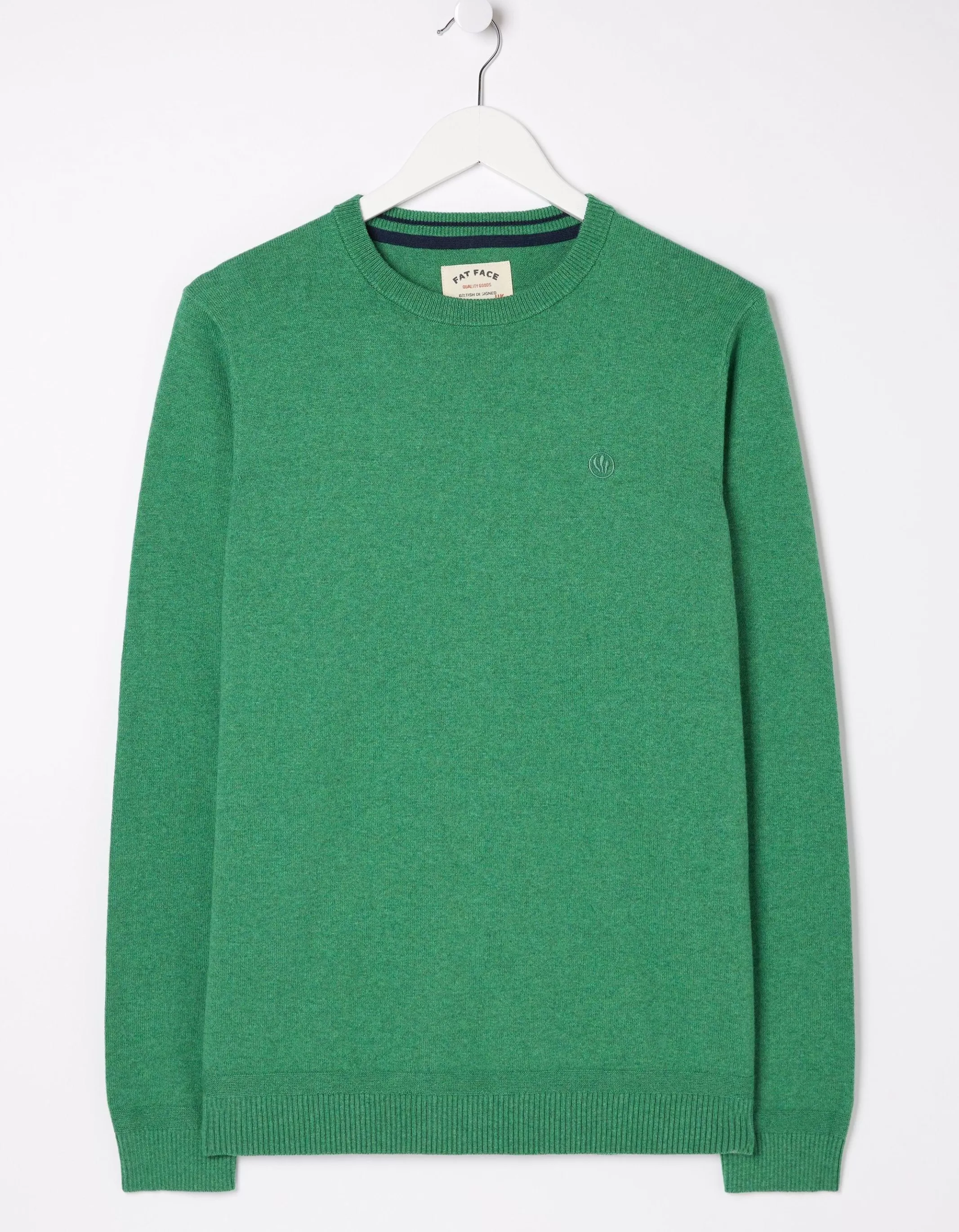 New FatFace Braunton Crew Jumper Green