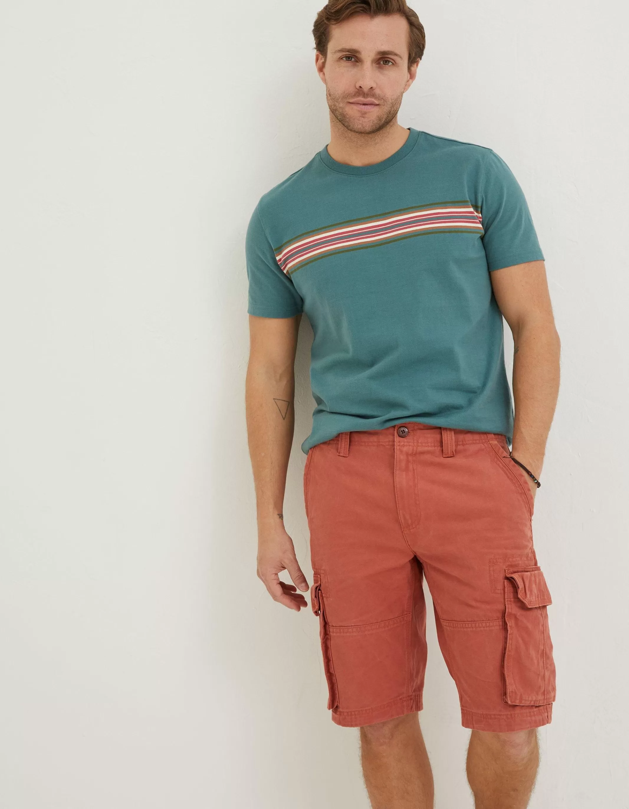 Fashion FatFace Breakyard Cargo Shorts Dark Orange
