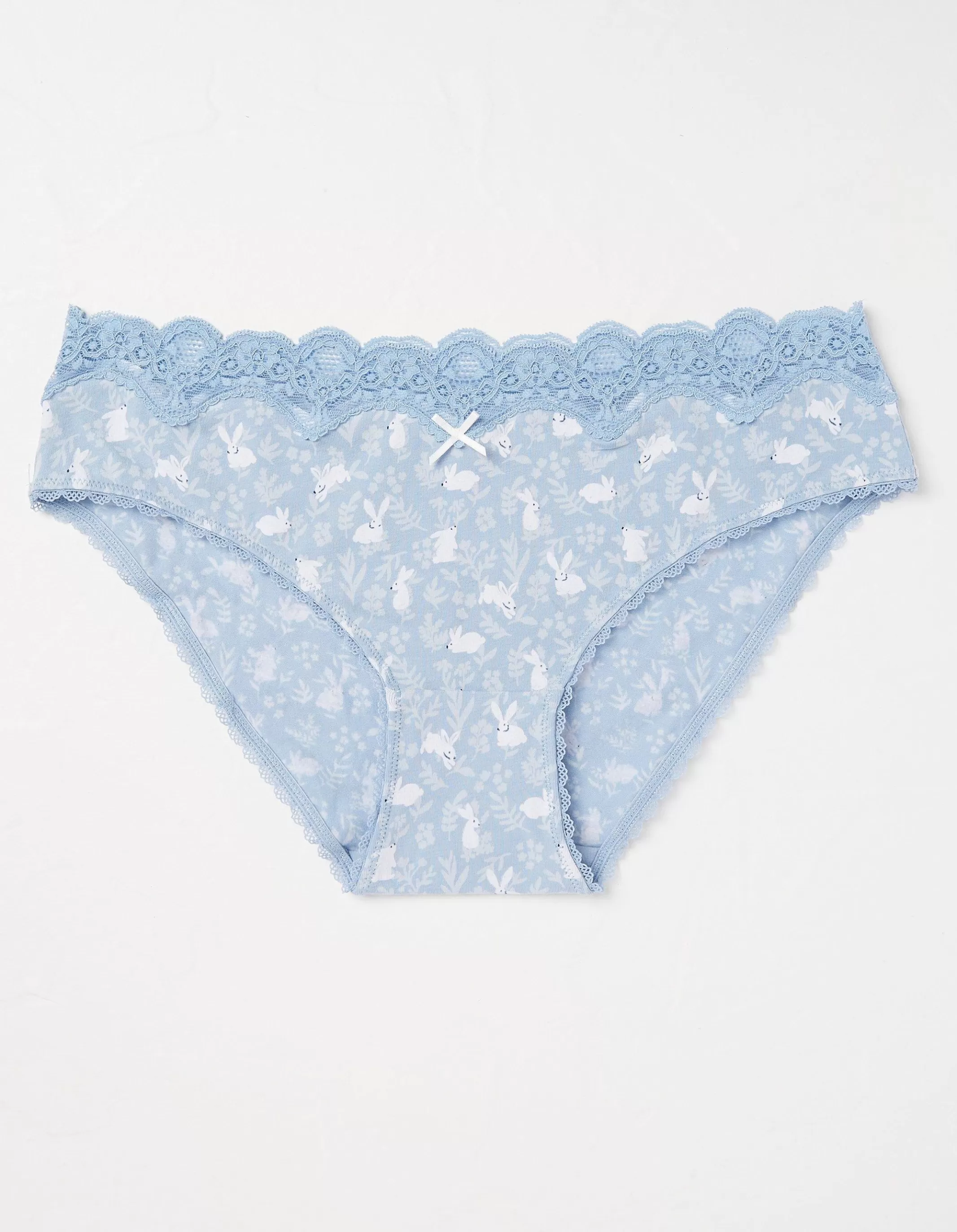 Online FatFace Bunny Print Mini Knickers Blue