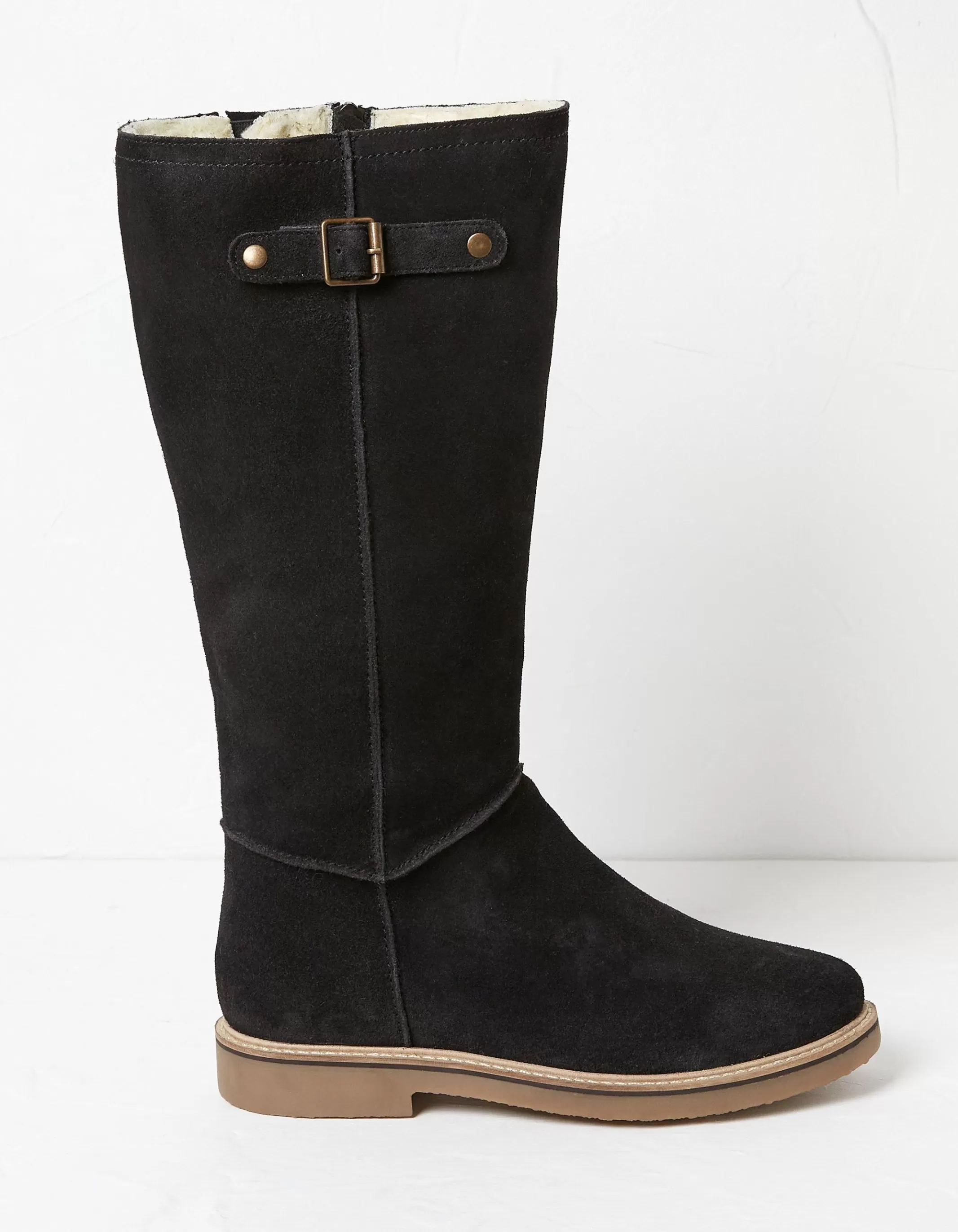 Discount FatFace Calista Knee High Boots Black