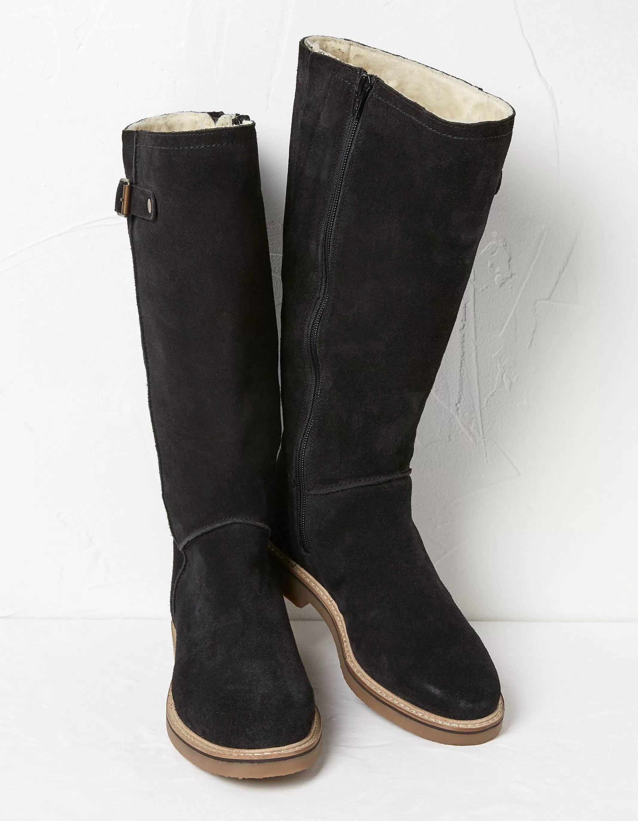 Discount FatFace Calista Knee High Boots Black