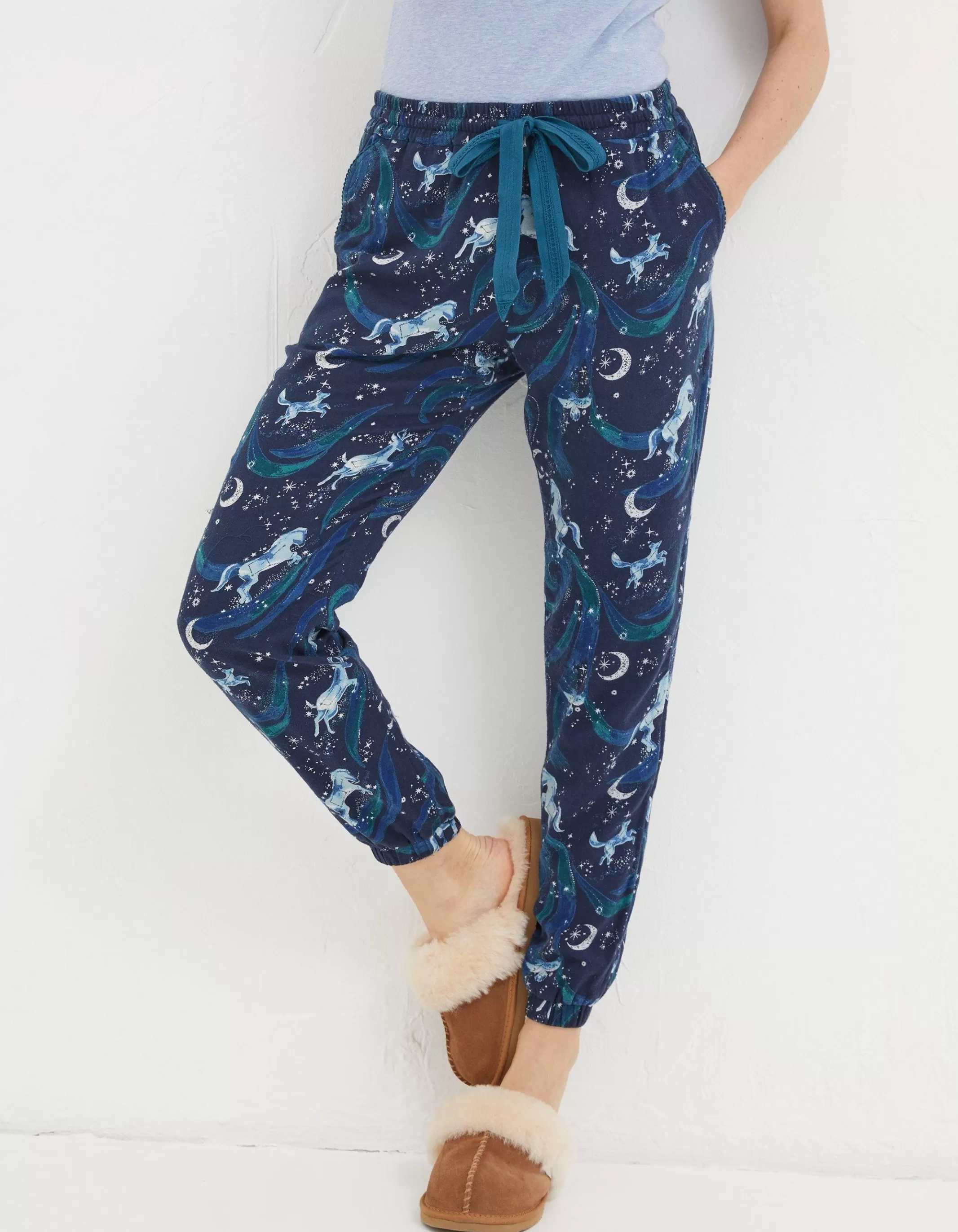 Online FatFace Cora Constellation Pyjama Bottoms Navy