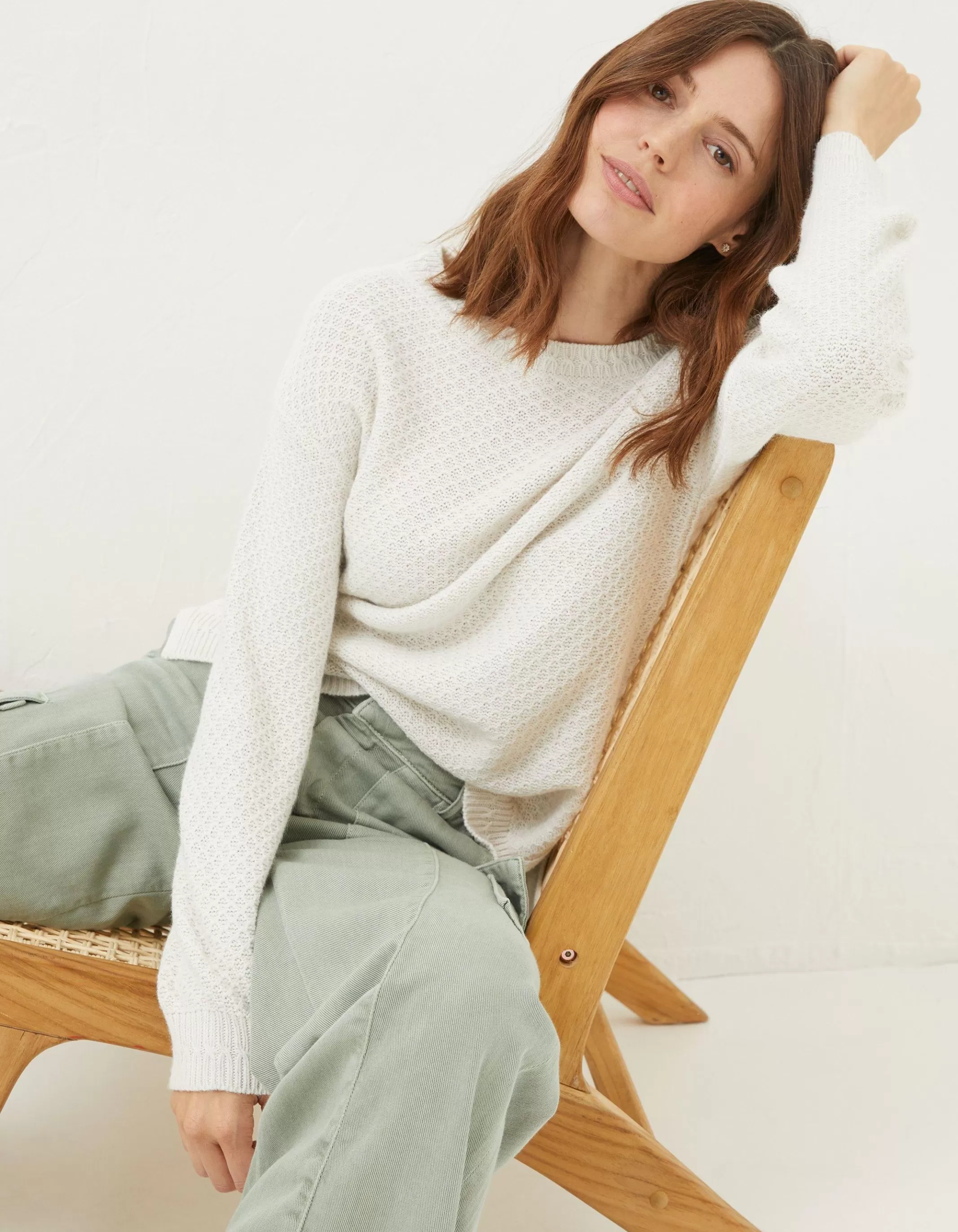 New FatFace Ellie Jumper Ivory
