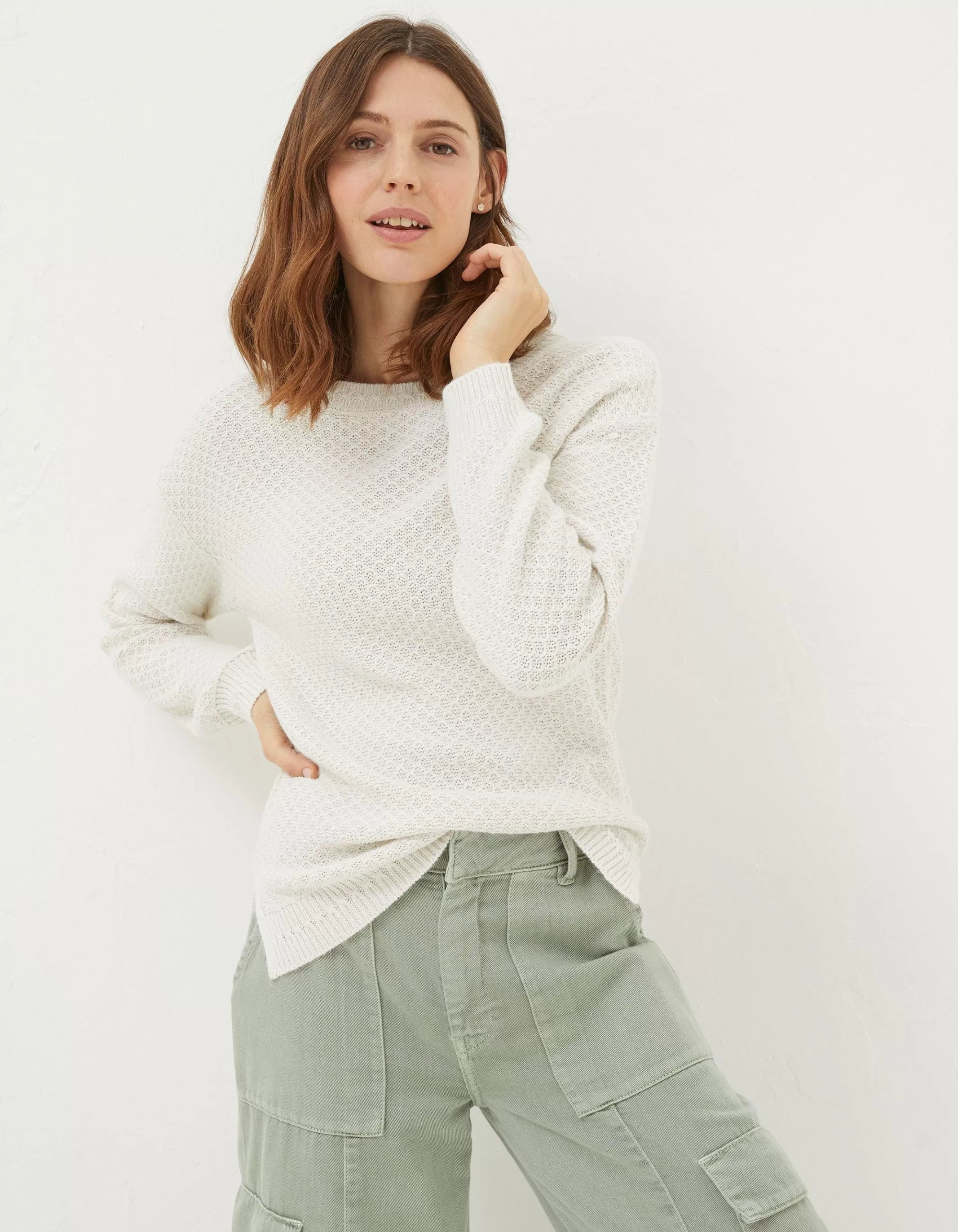 New FatFace Ellie Jumper Ivory