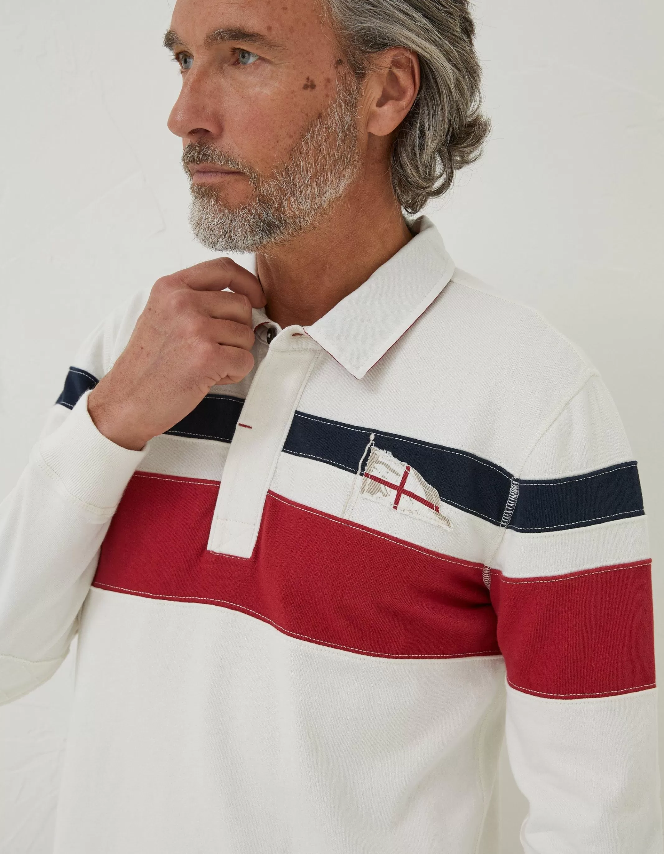 Cheap FatFace England Nation Rugby Shirt White