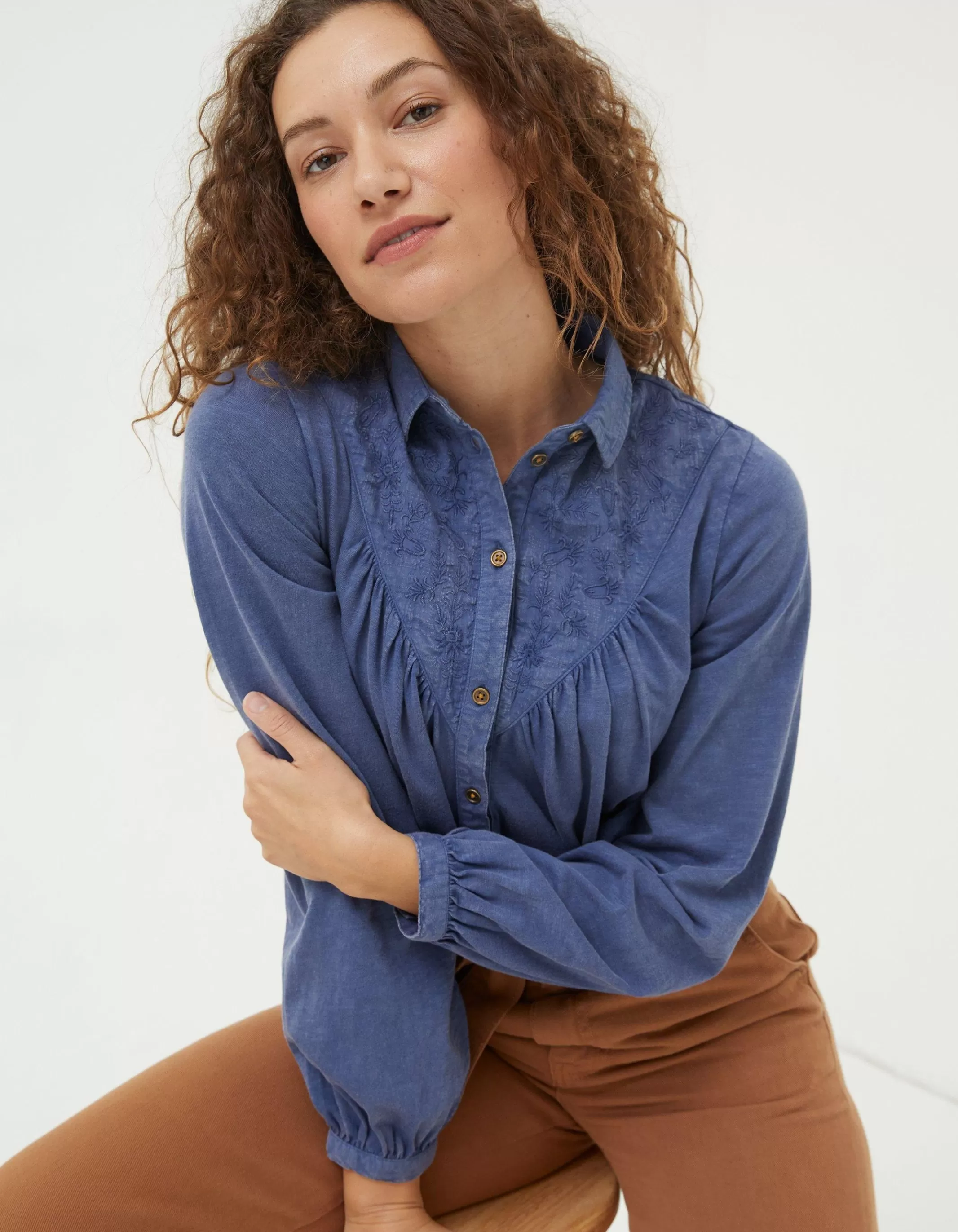 Discount FatFace Ettie Tunic Vintage Blue