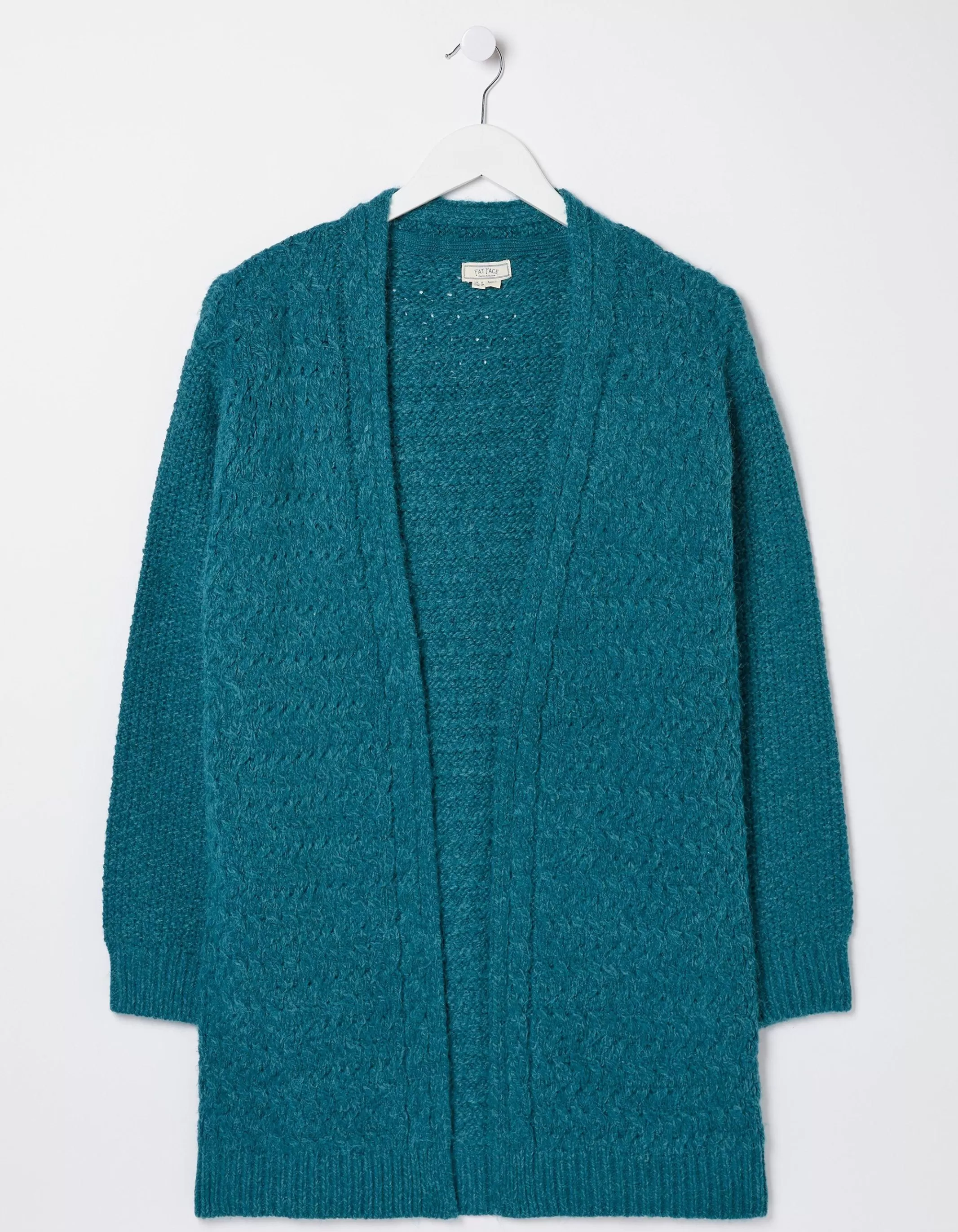 Cheap FatFace Ezzie Cardigan Teal Blue