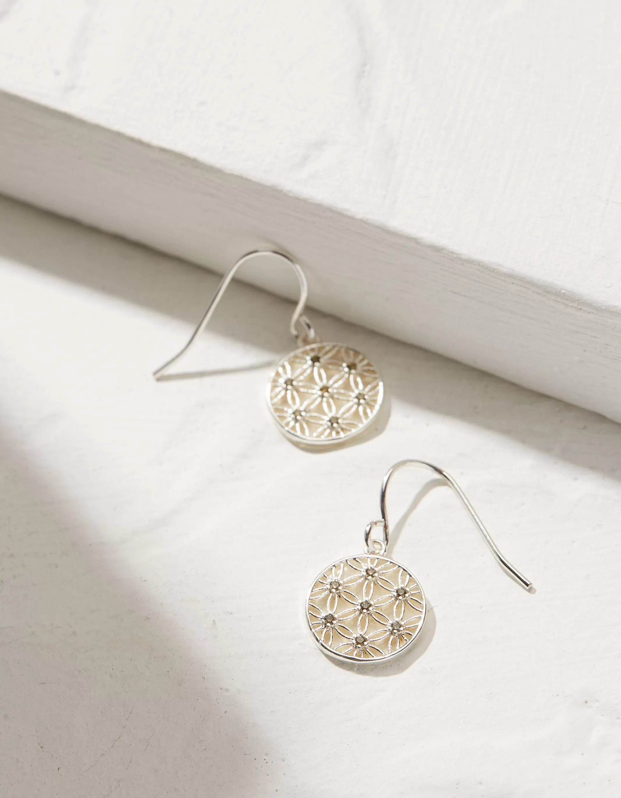 Flash Sale FatFace Filagree Drop Earrings Silver