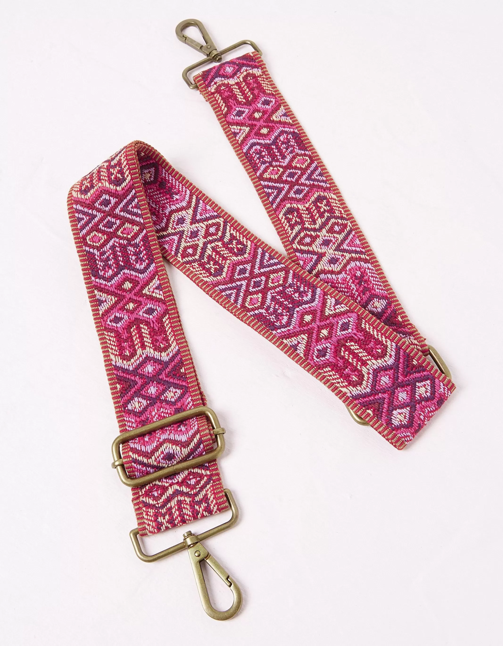 Hot FatFace Geo Bag Strap Pink