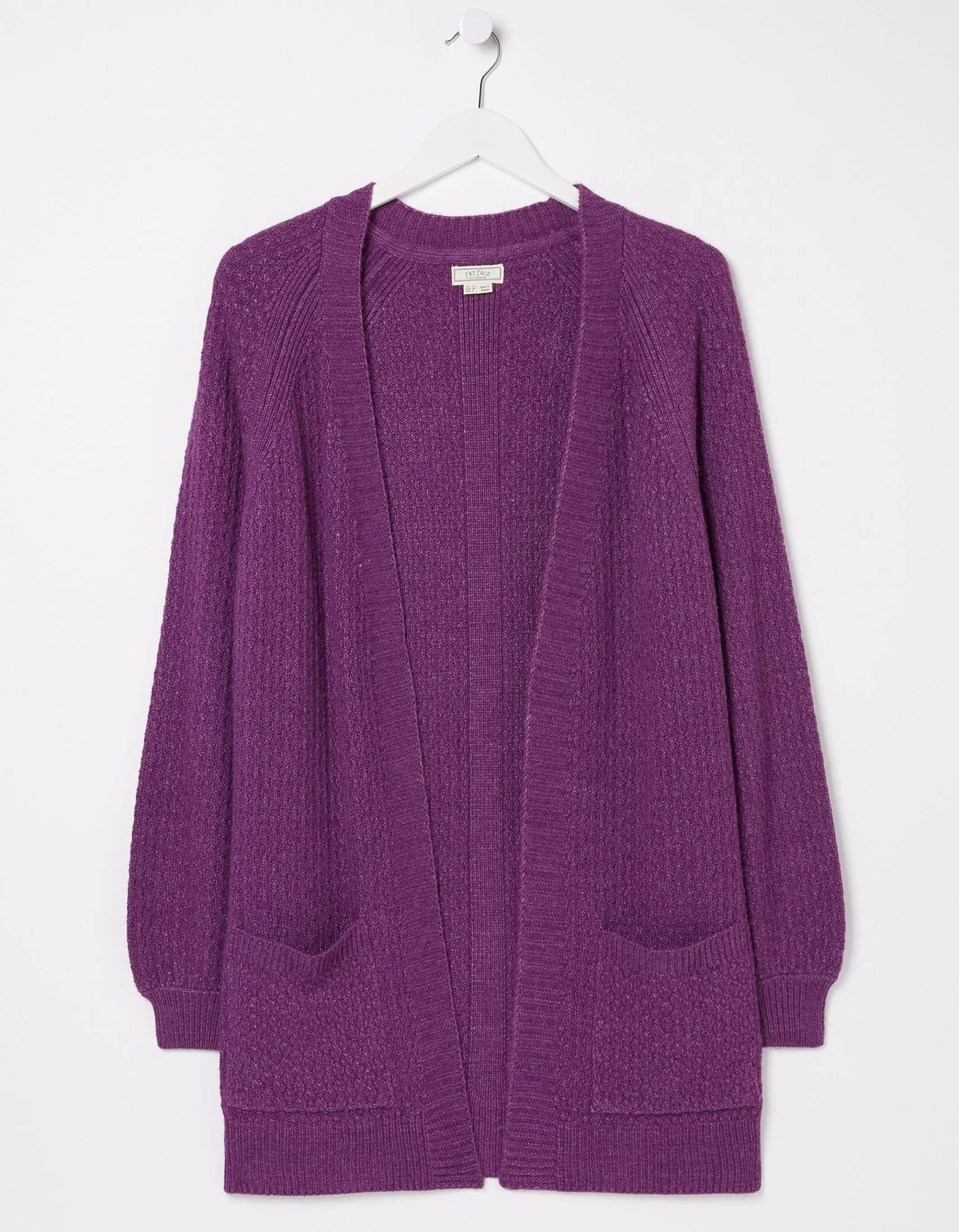 Fashion FatFace Hannah Edge To Edge Cardigan Purple