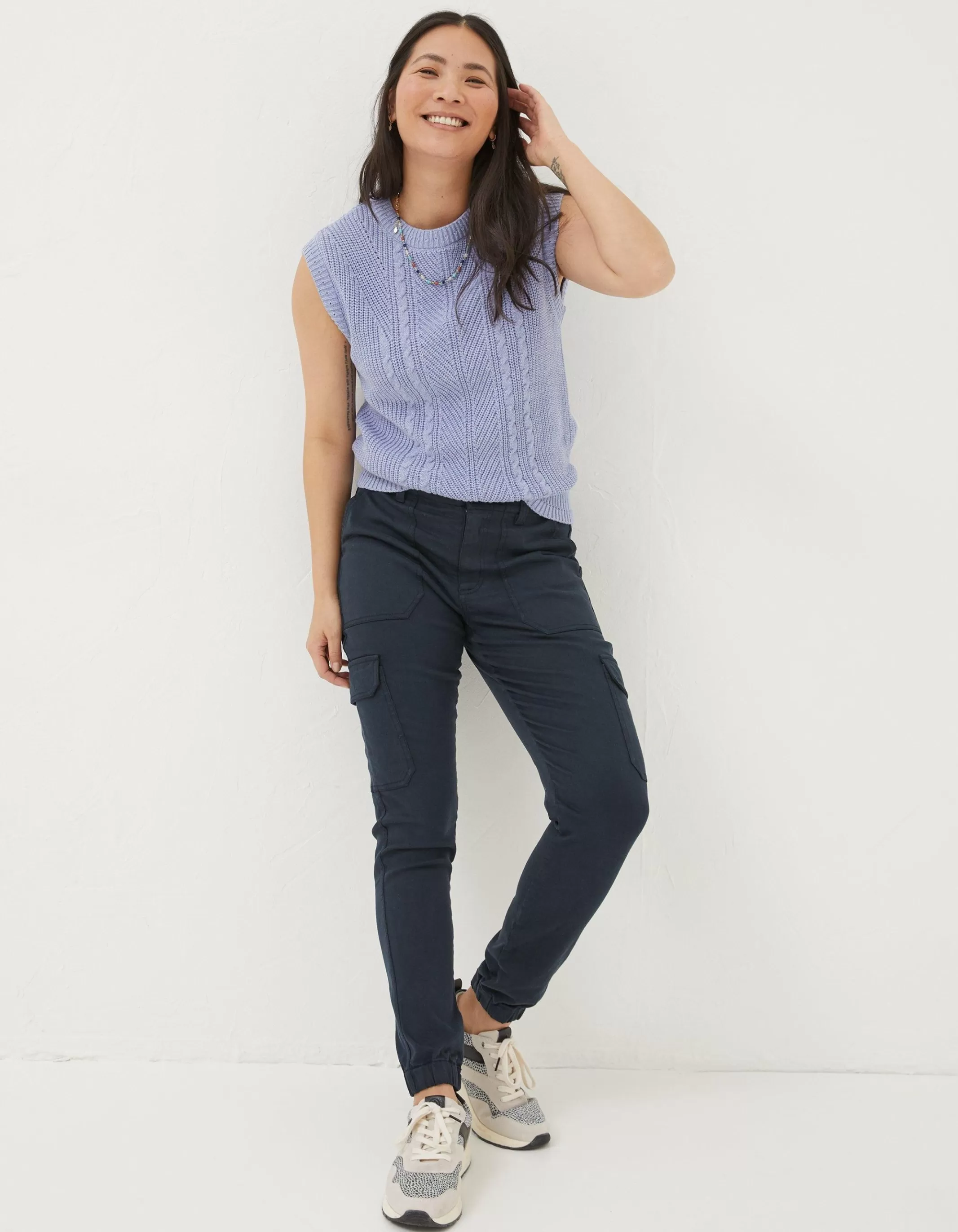 Online FatFace Hythe Cargo Trousers Navy
