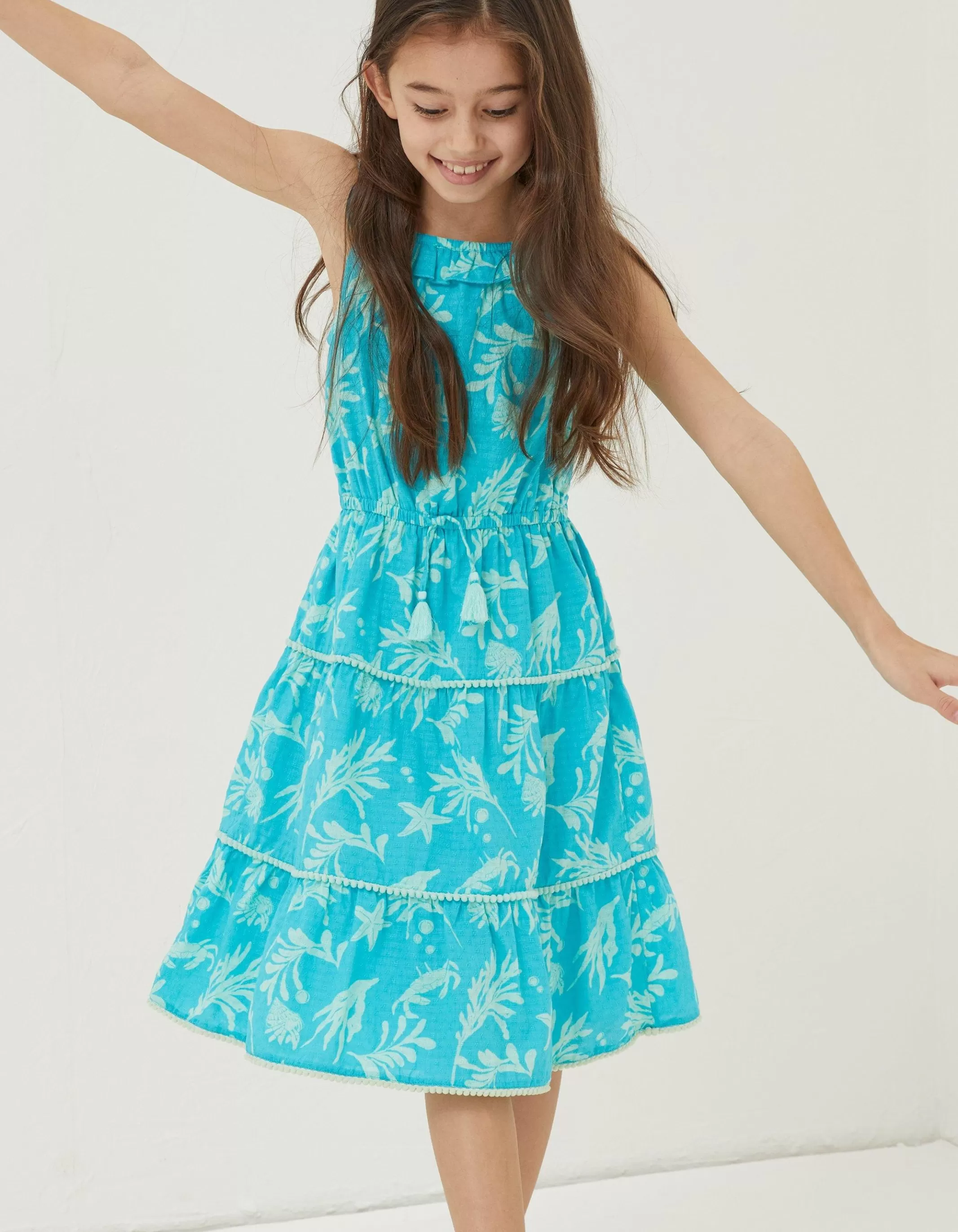 Store FatFace Mcs Ruby Dress Aqua Blue