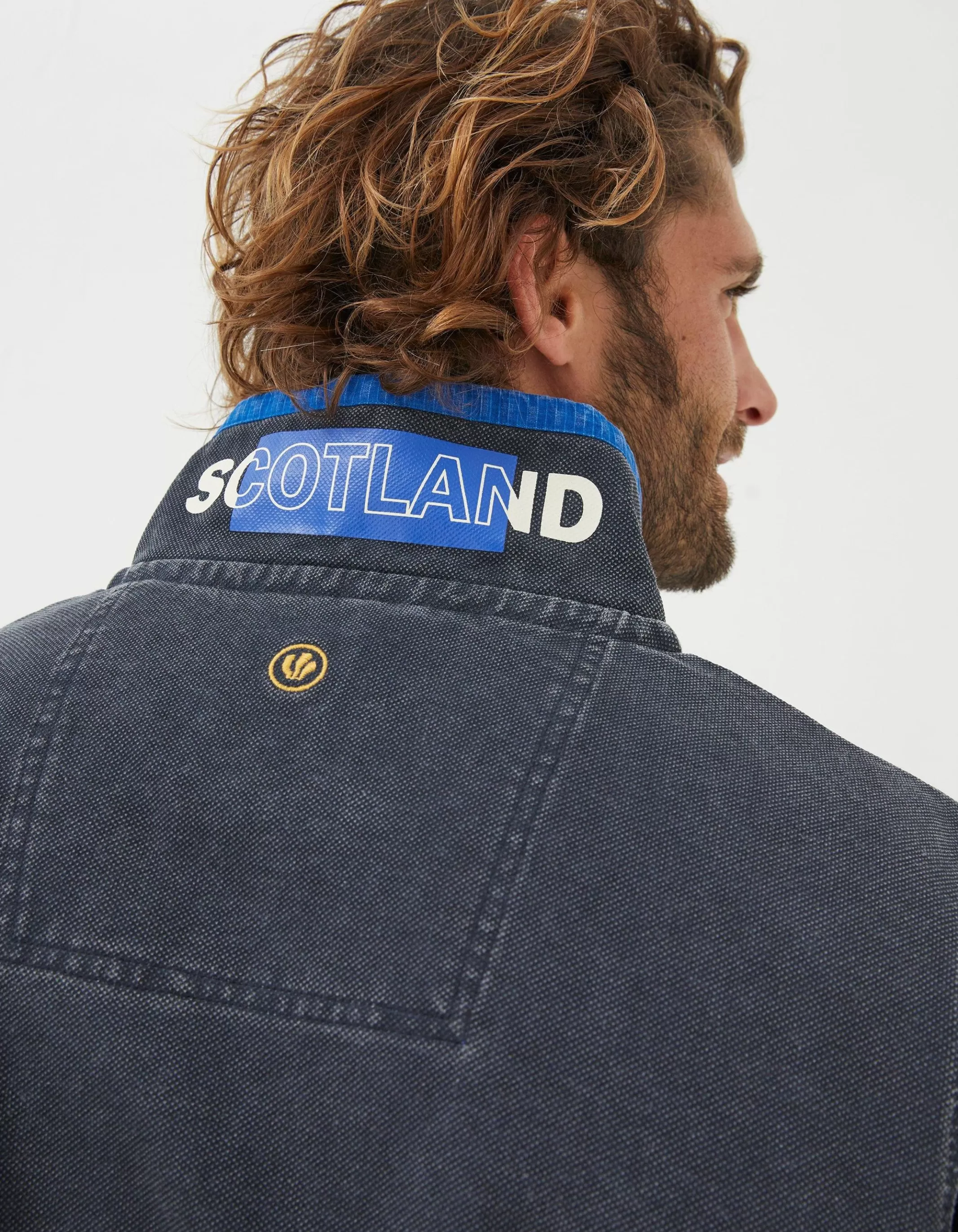 Hot FatFace Nation Airlie Scotland Sweatshirt Blue