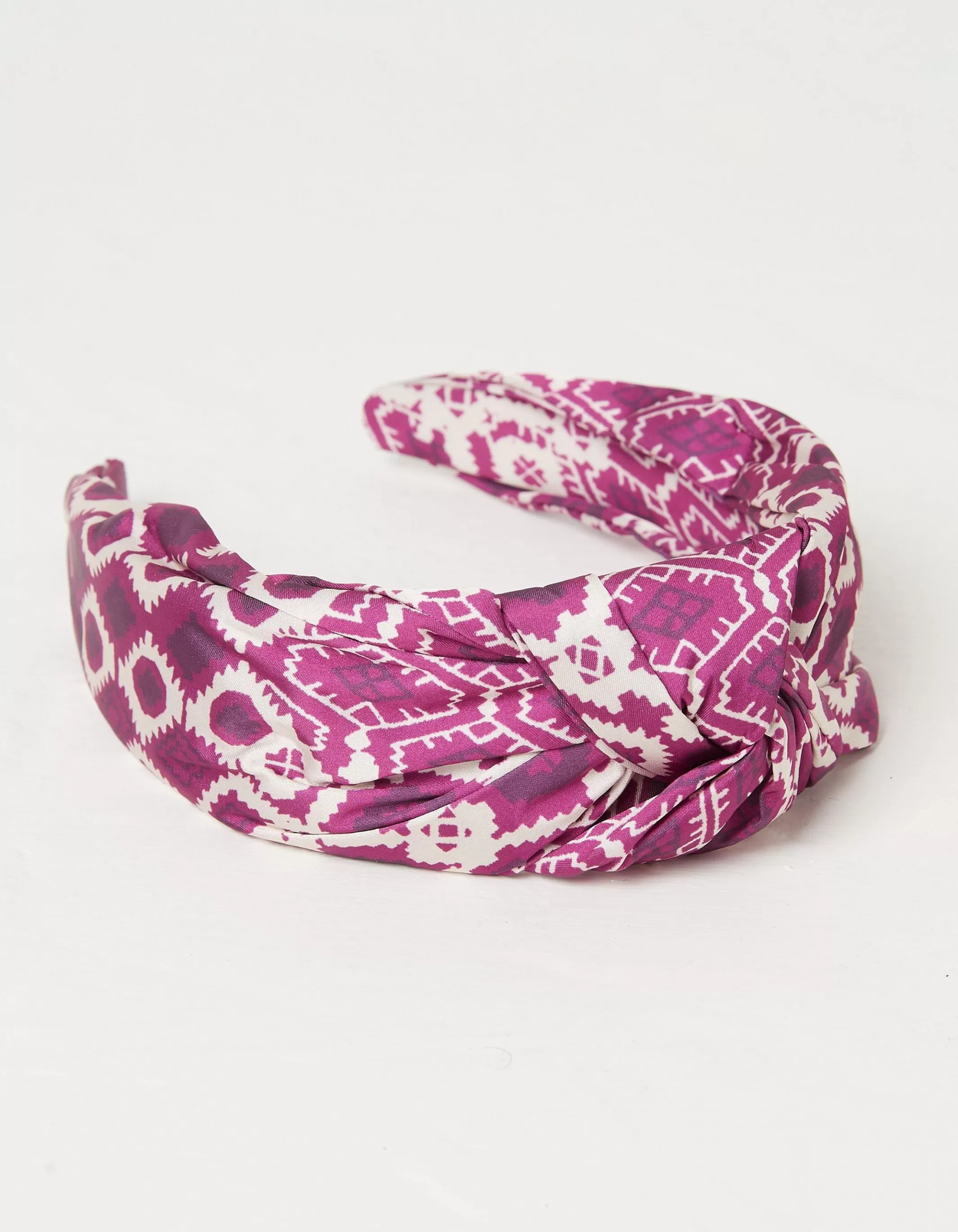 Sale FatFace Patchwork Geo Head Band Purple