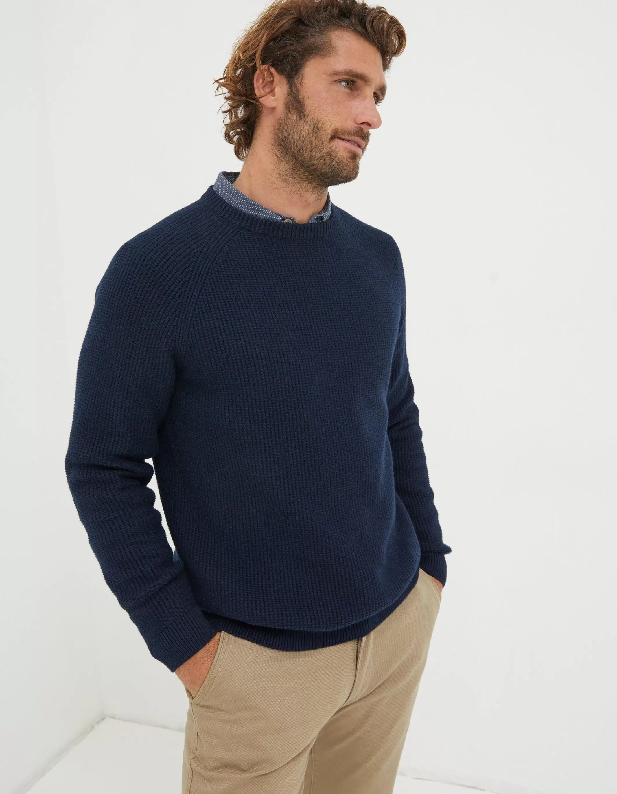 Outlet FatFace Pembrey Crew Jumper Navy