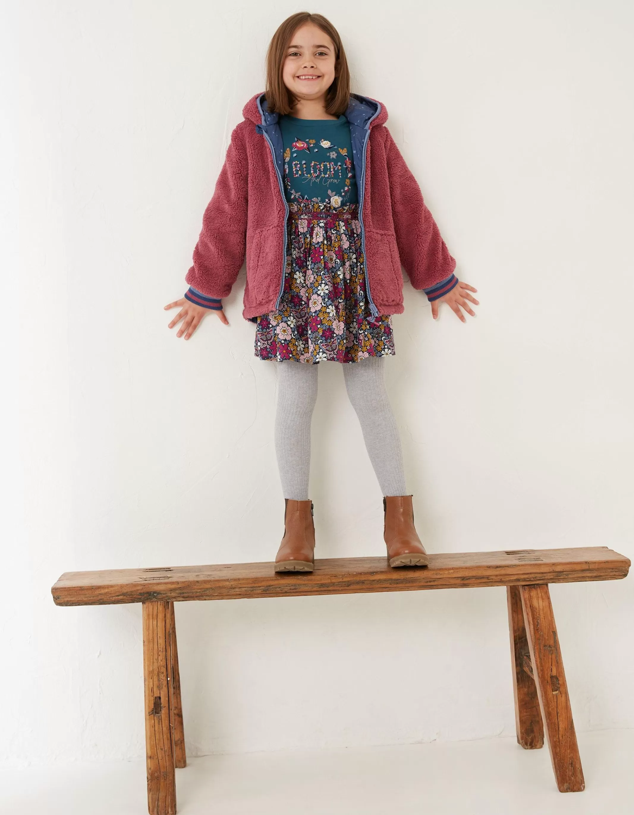 Best Sale FatFace Reversible Star Jacket Navy