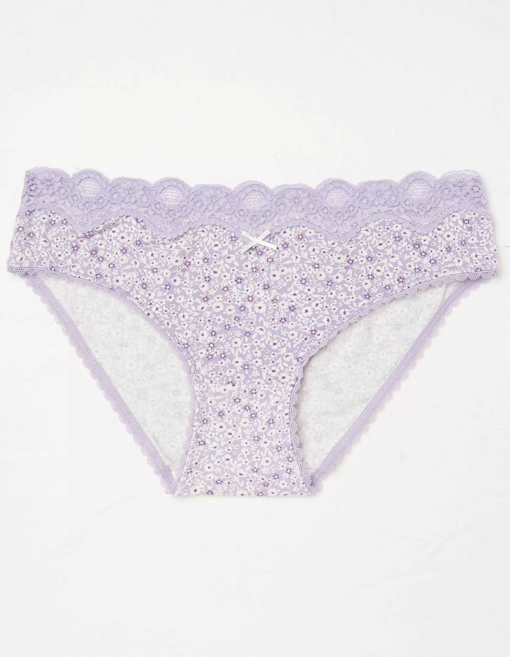 Hot FatFace Rosie Floral Mini Knickers Lilac