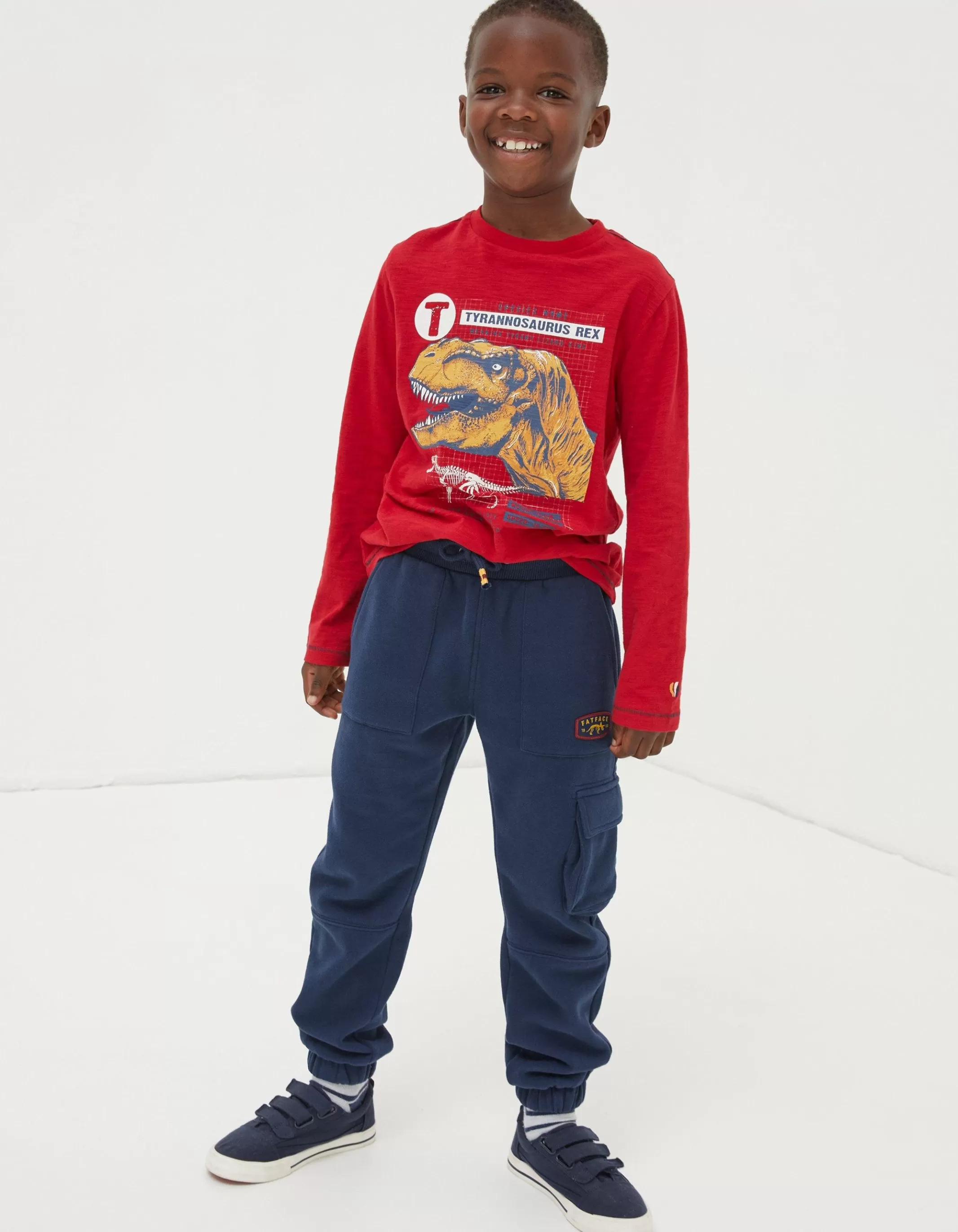 Online FatFace Seaburn Sweat Cargo Joggers Navy