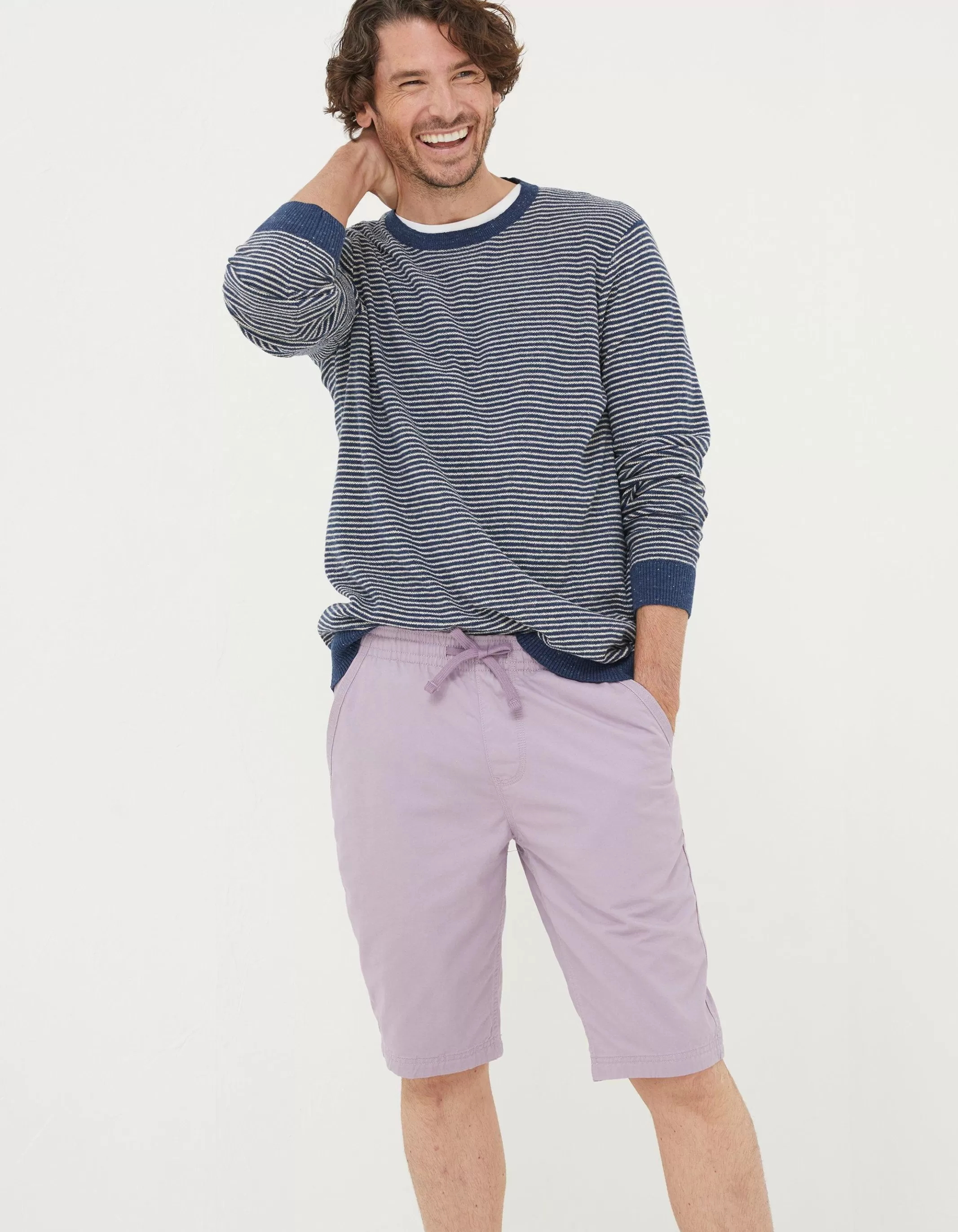 Discount FatFace Seaton Pull On Shorts Lilac
