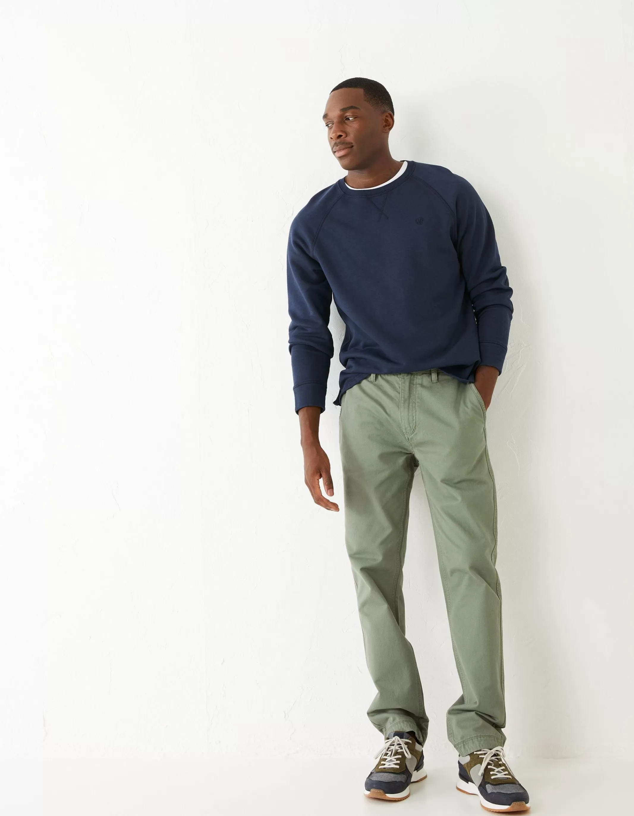 Shop FatFace Slim Coastal Chino Mid Green