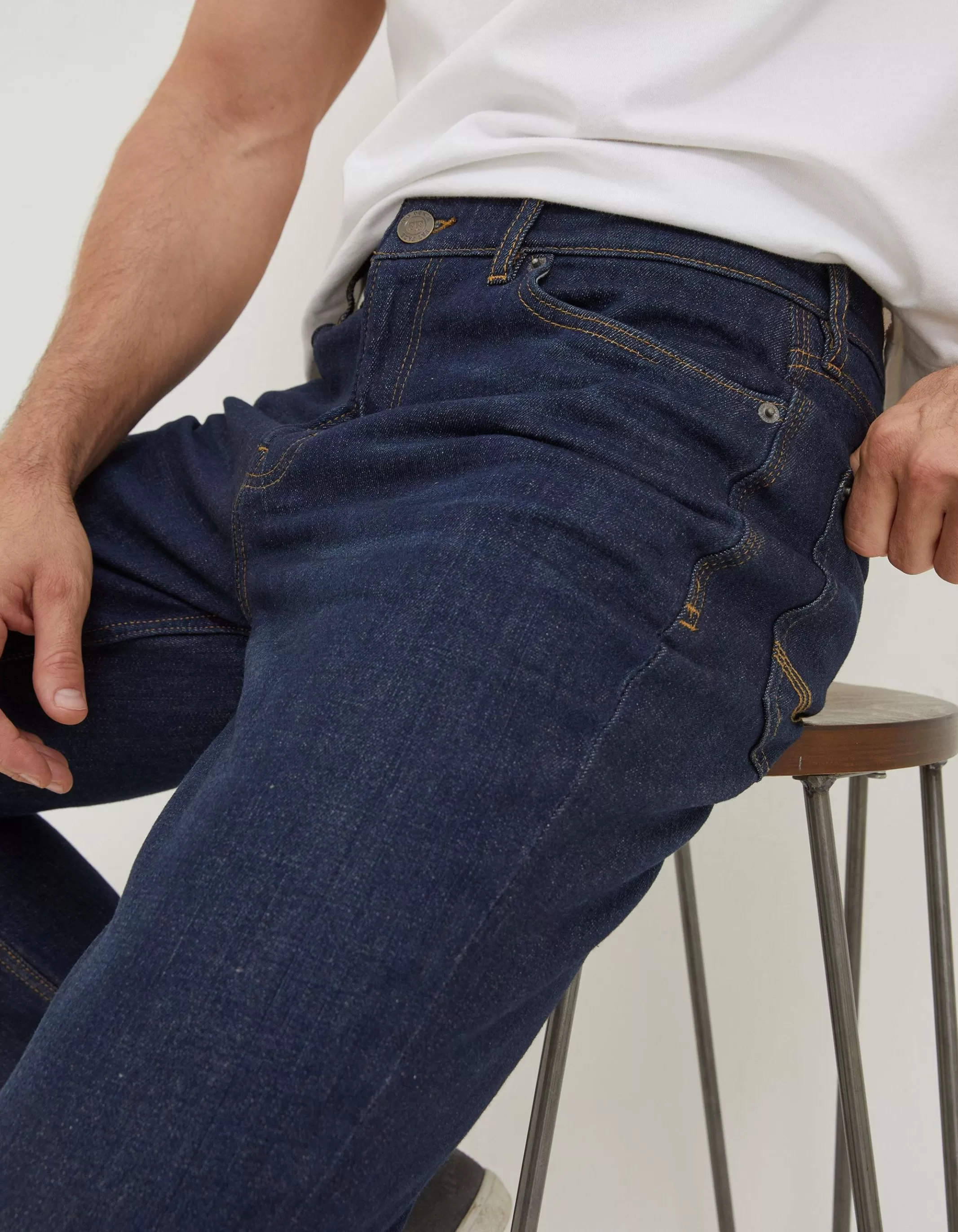 Best FatFace Slim Dark Vintage Wash Jeans Denim