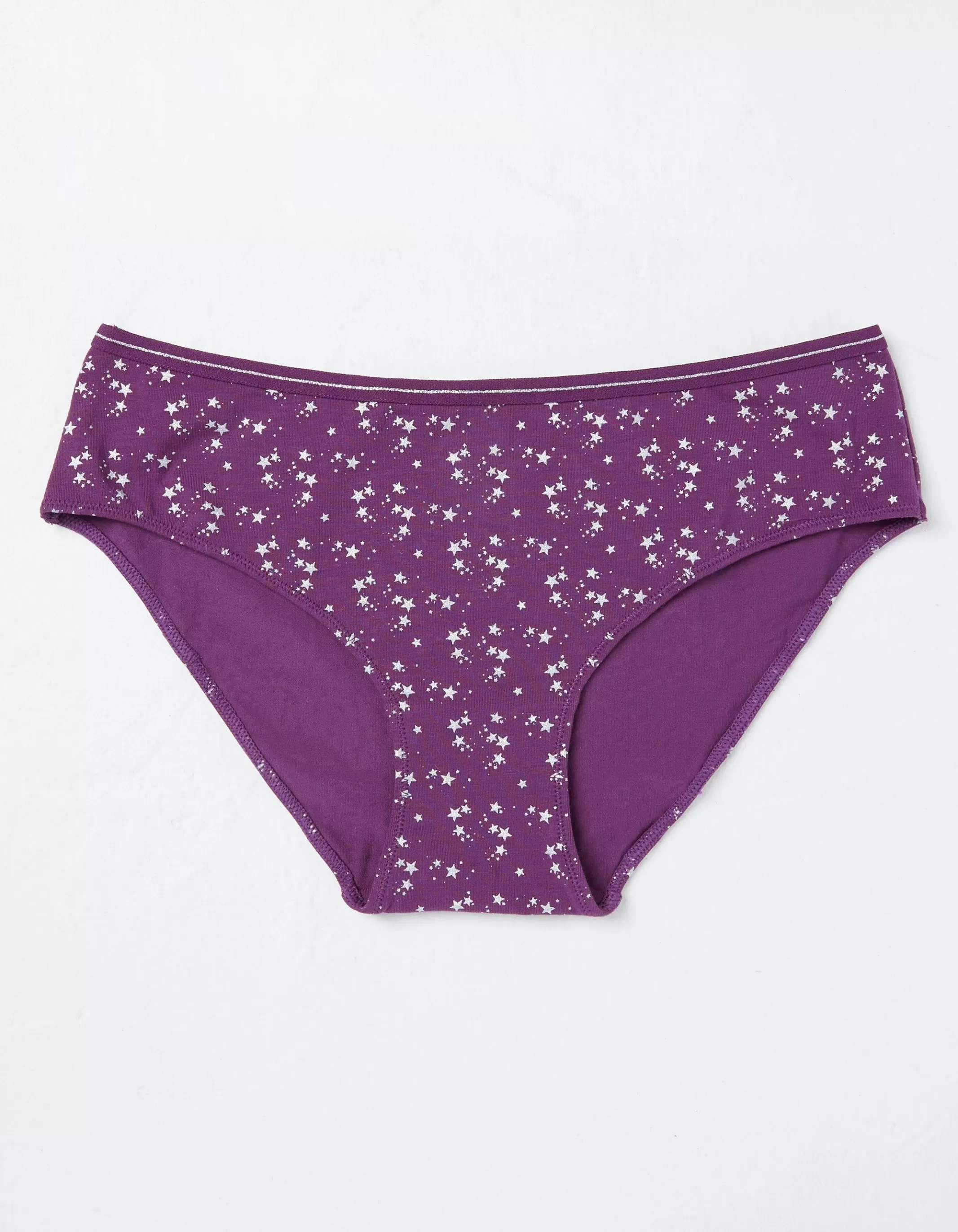Discount FatFace Sparkle Star Mini Knickers Purple