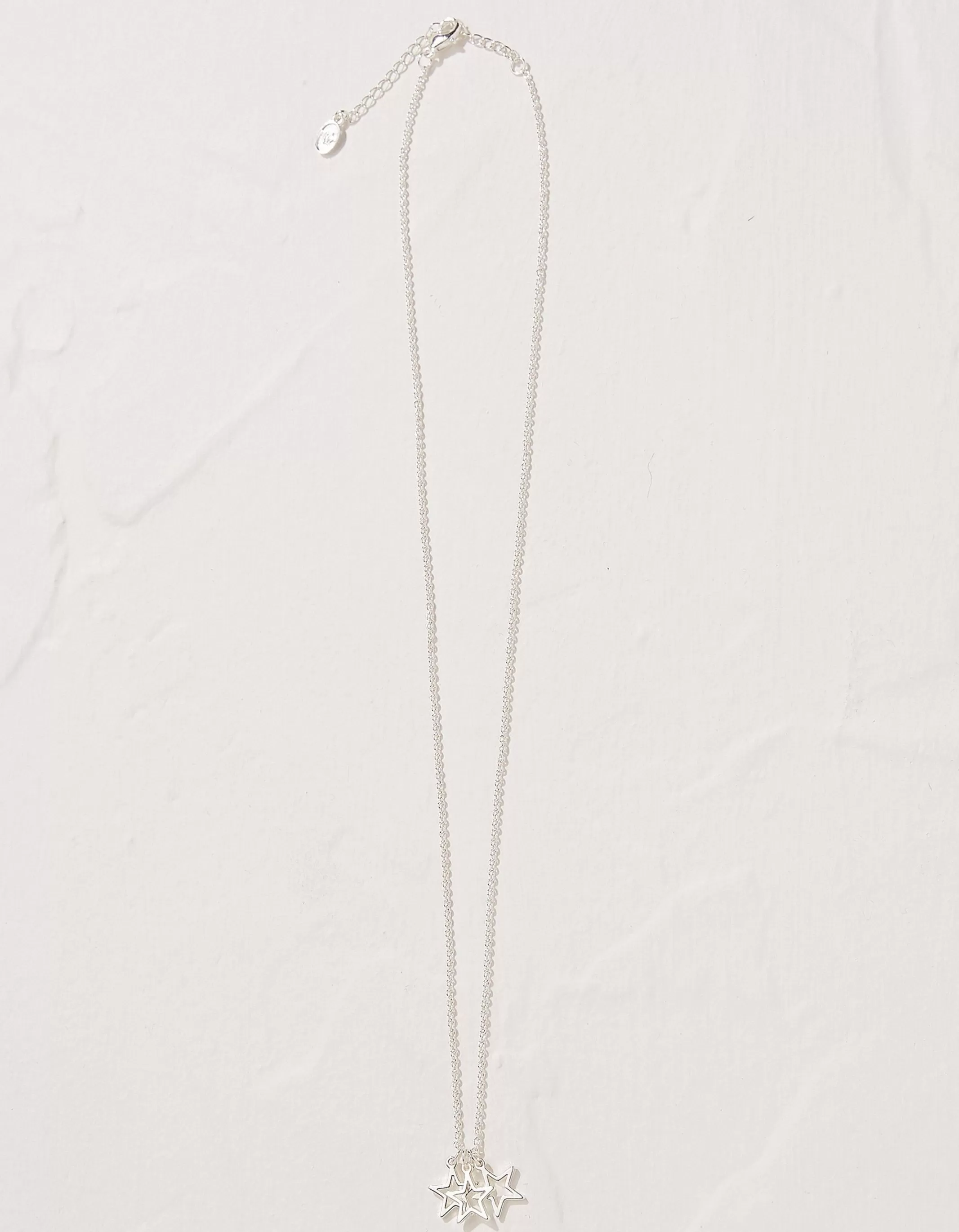 Hot FatFace Star Necklace Silver