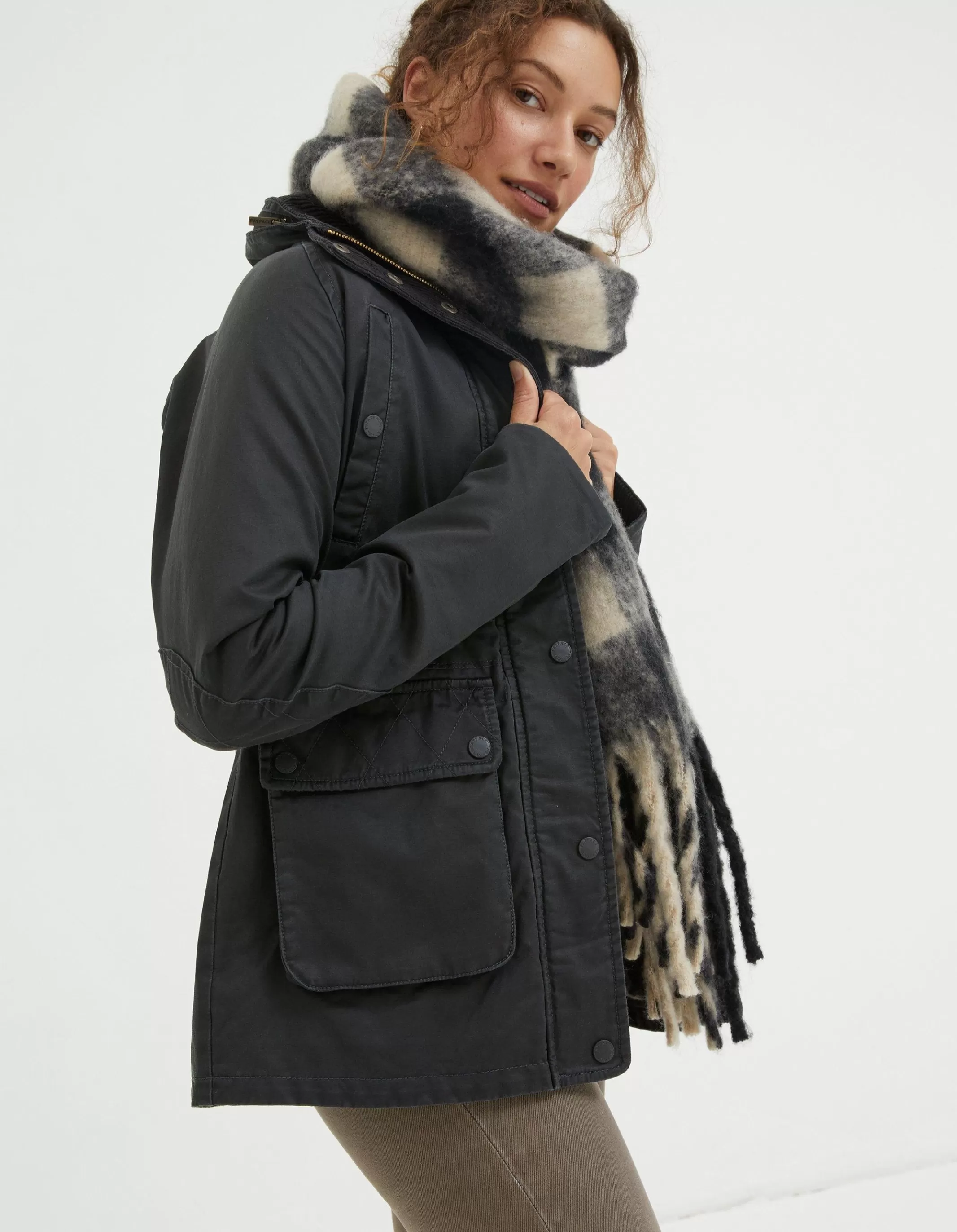 Fashion FatFace Sussex Heritage Coat Vintage Black