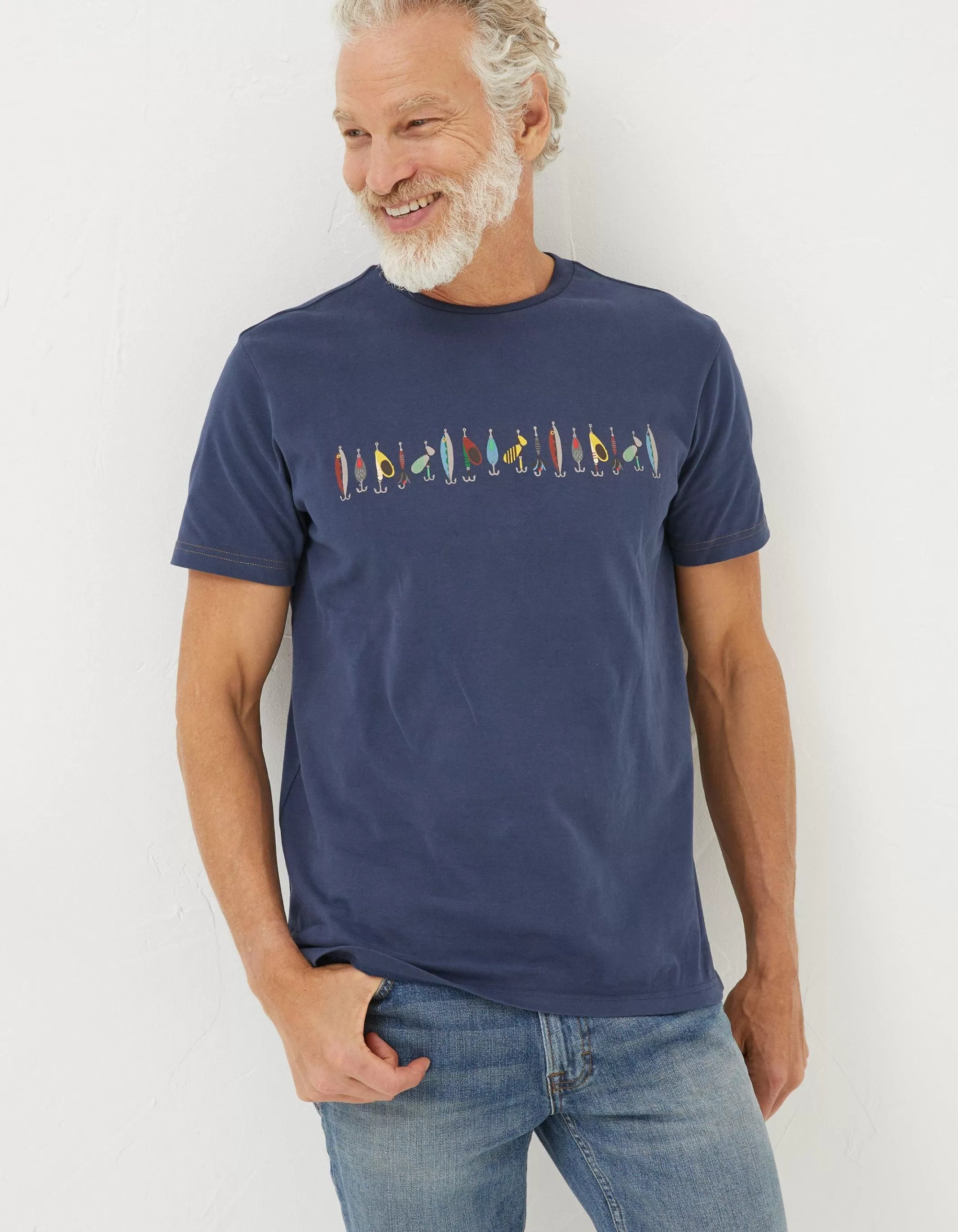 Outlet FatFace Tackle T-Shirt Navy