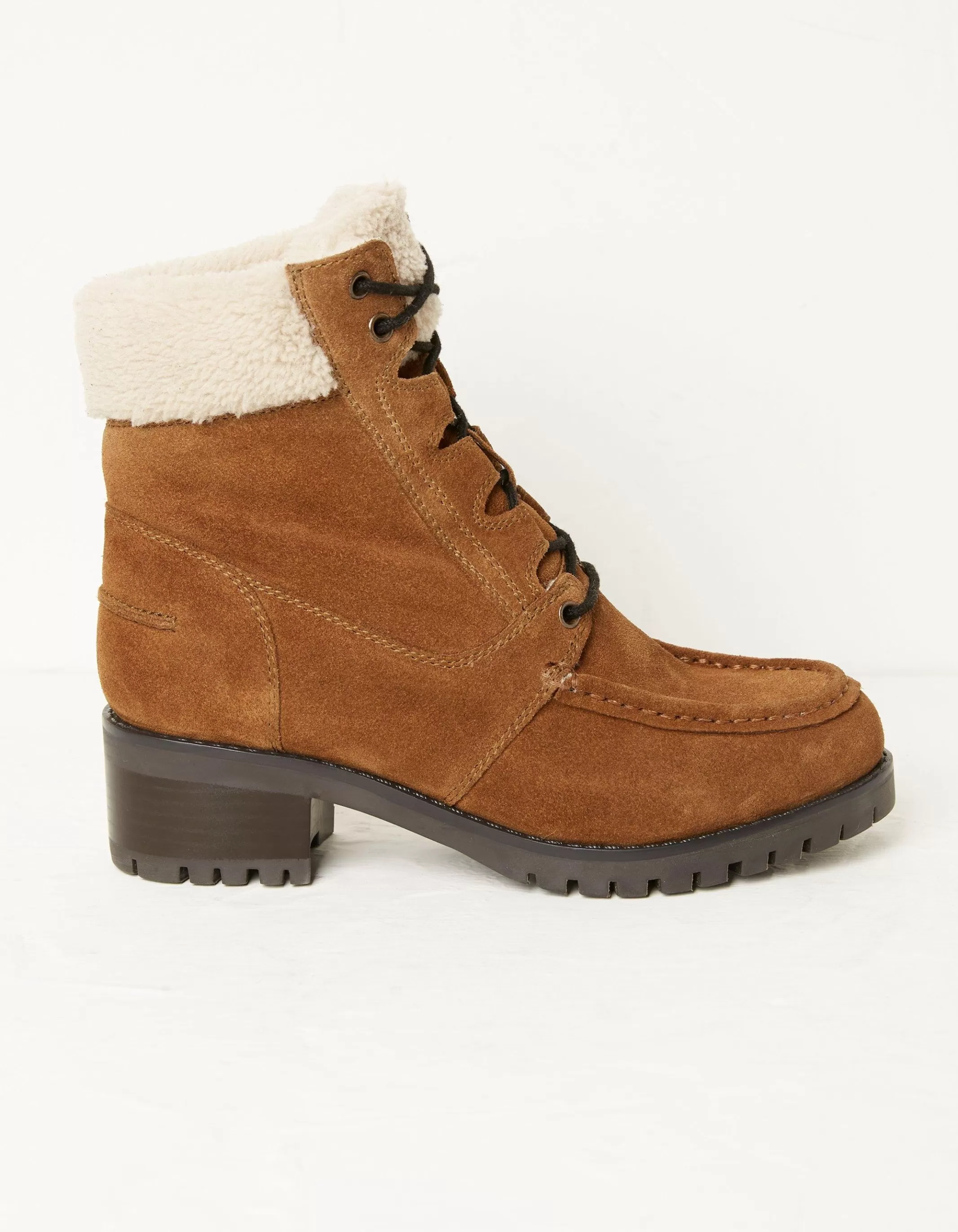 Sale FatFace Tory Apron Ankle Boot Tan