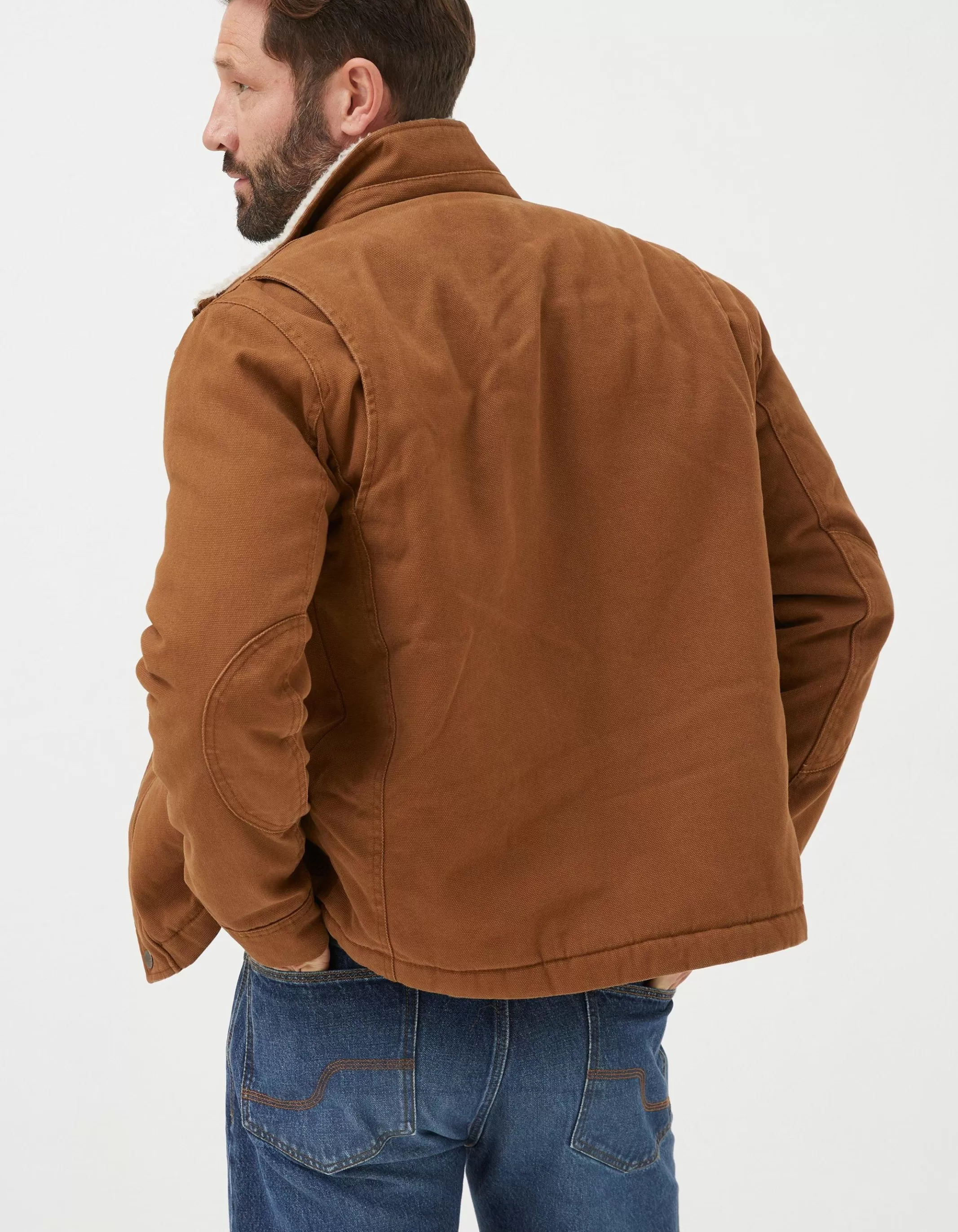 Flash Sale FatFace Wardly Canvas Jacket Chestnut Brown