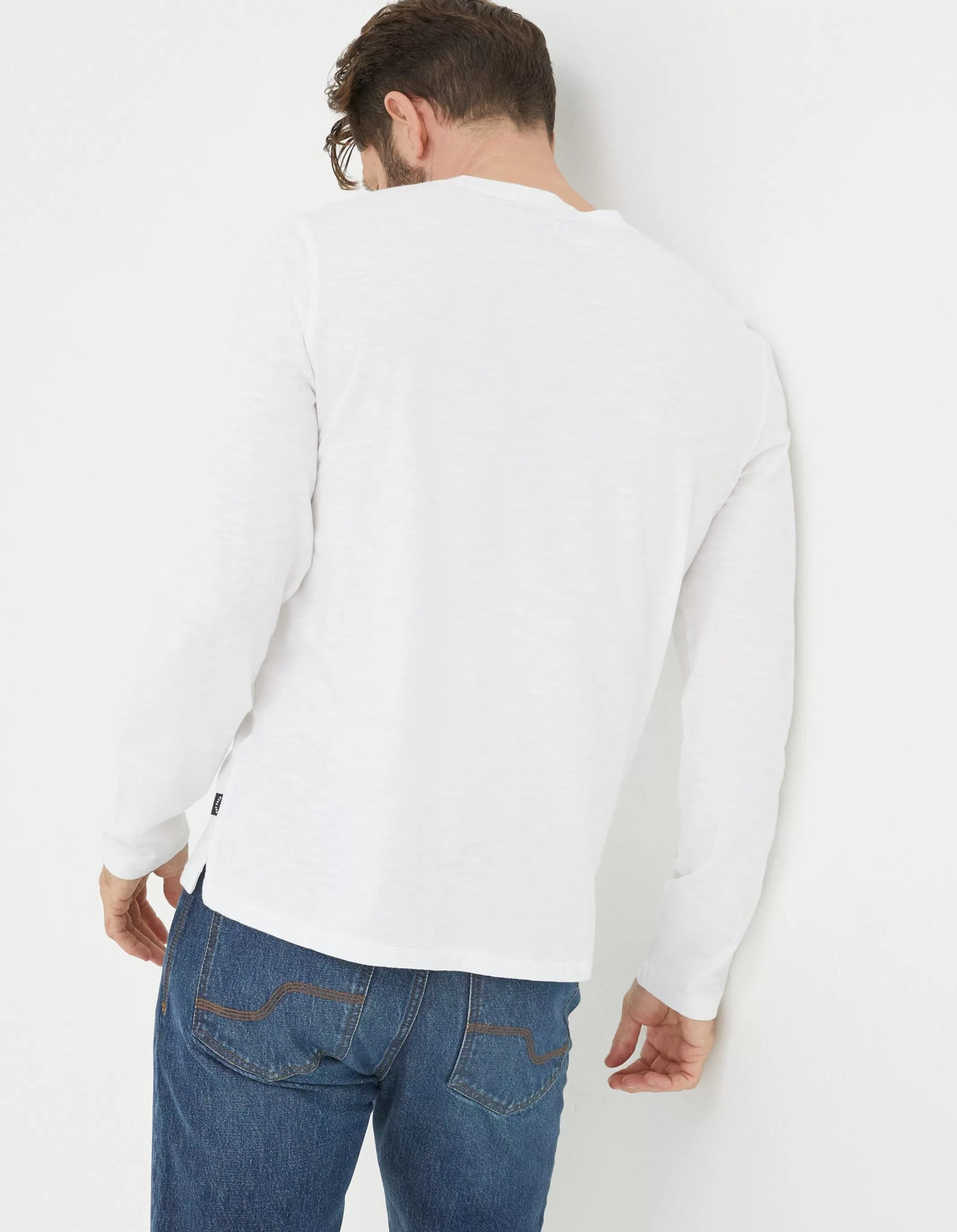 Outlet FatFace Woodside Slub Henley White