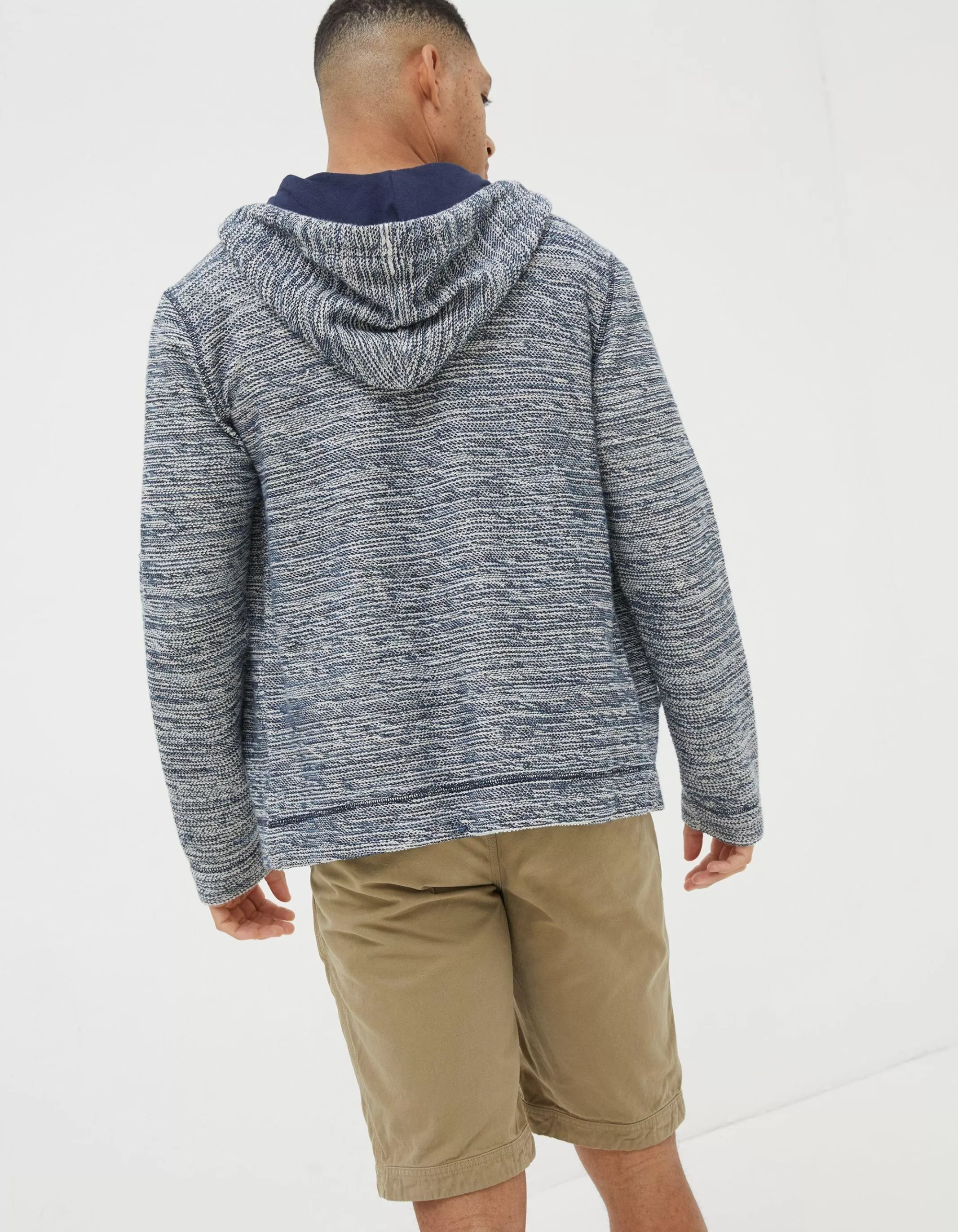 Online FatFace Woolacombe Zip Through Hoodie Navy